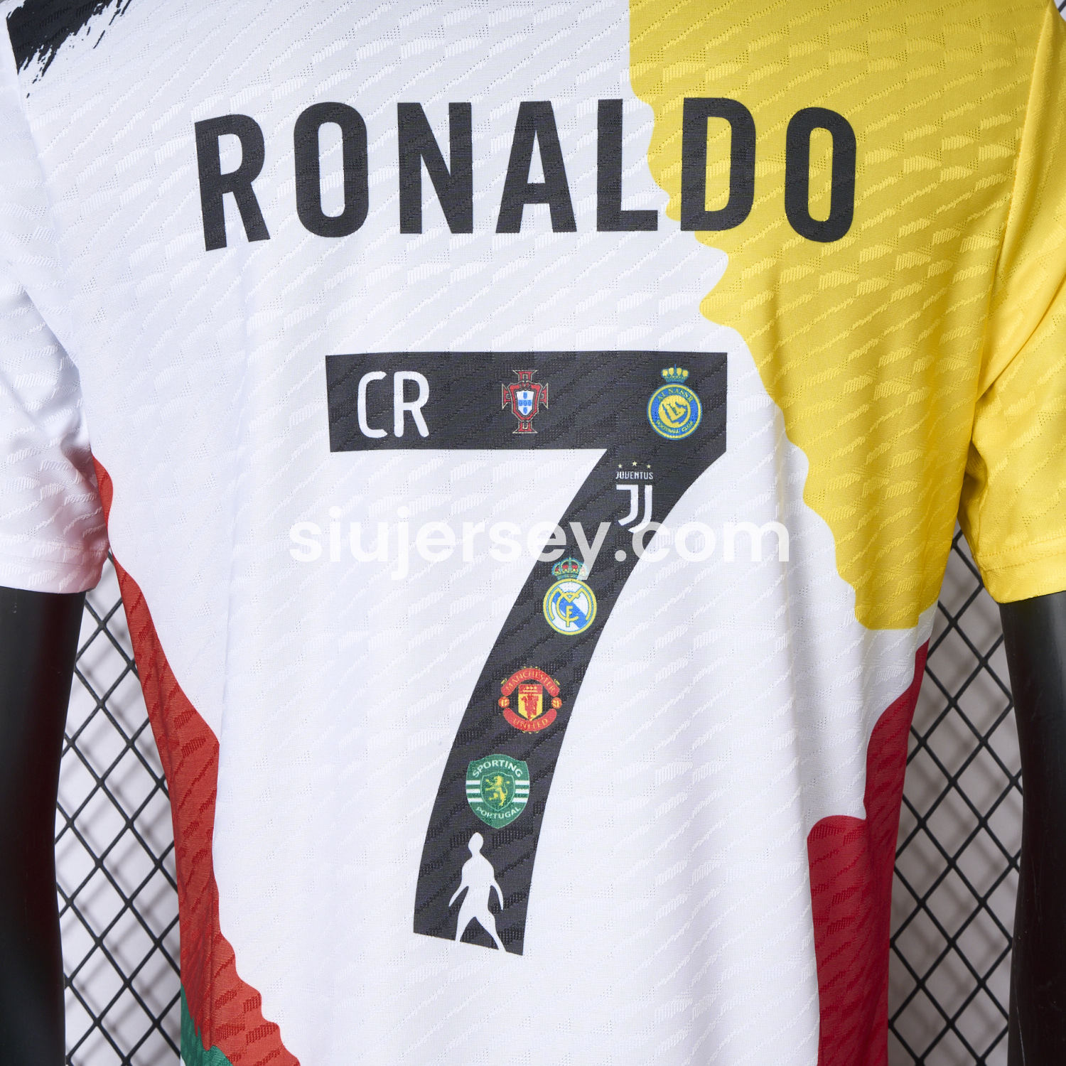 SIUjerseys-Cristiano Ronaldo Career Commemorative Jersey Real Madrid Manchester United Juventus Portugal Al Nassr Sporting CP - Player Version