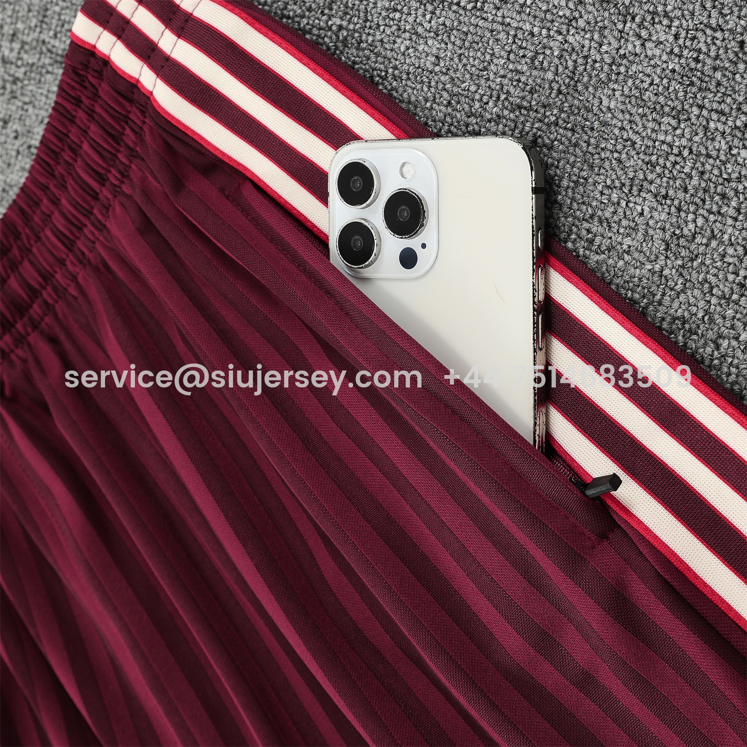 SIUjerseys-Bayern Munich 25-26 Short-Sleeve Training Set - Wine Red Lines Top & Wine Red Lines Shorts