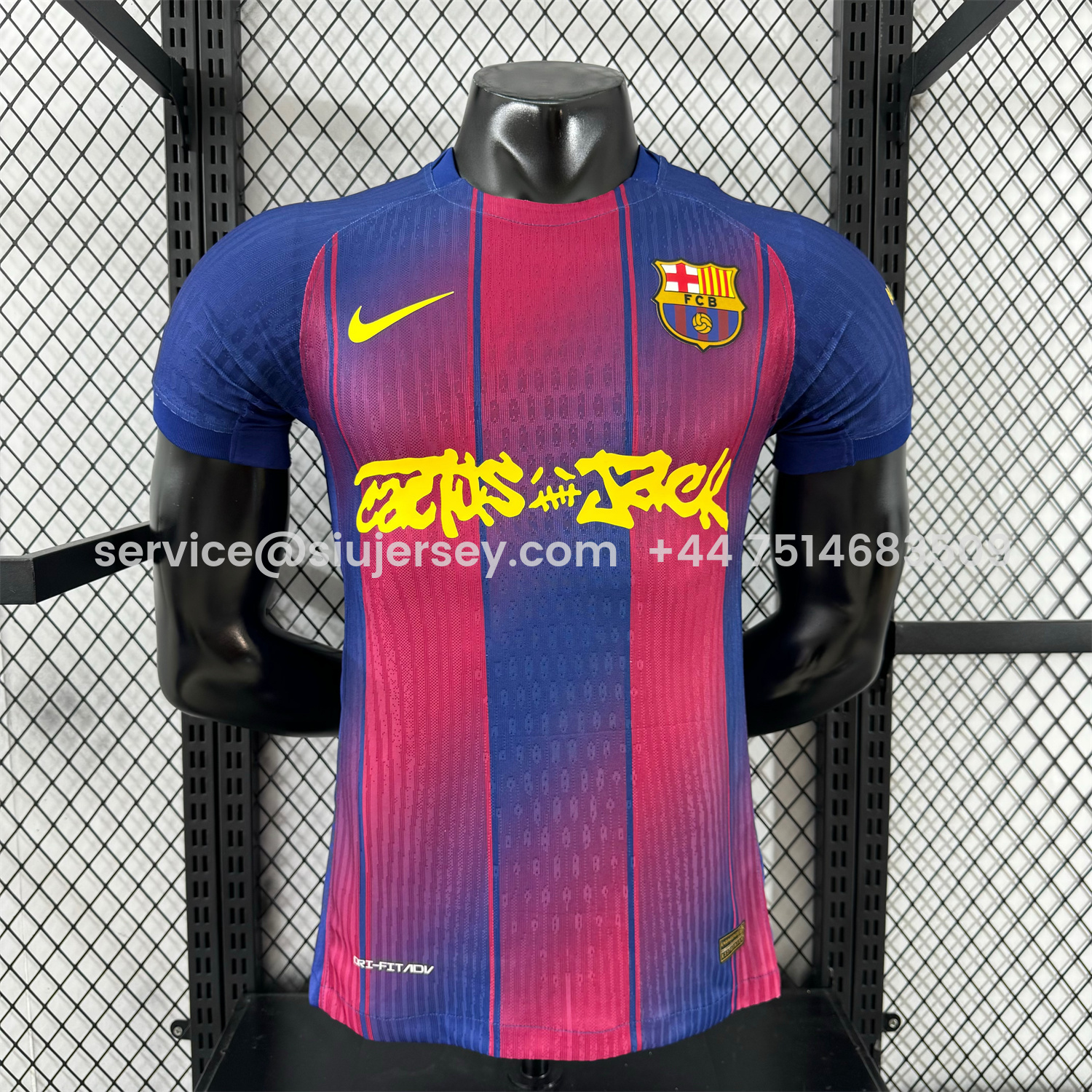 SIUjerseys-Barcelona x Travis Scott 25-26 Home Special Edition Jersey - Player Version