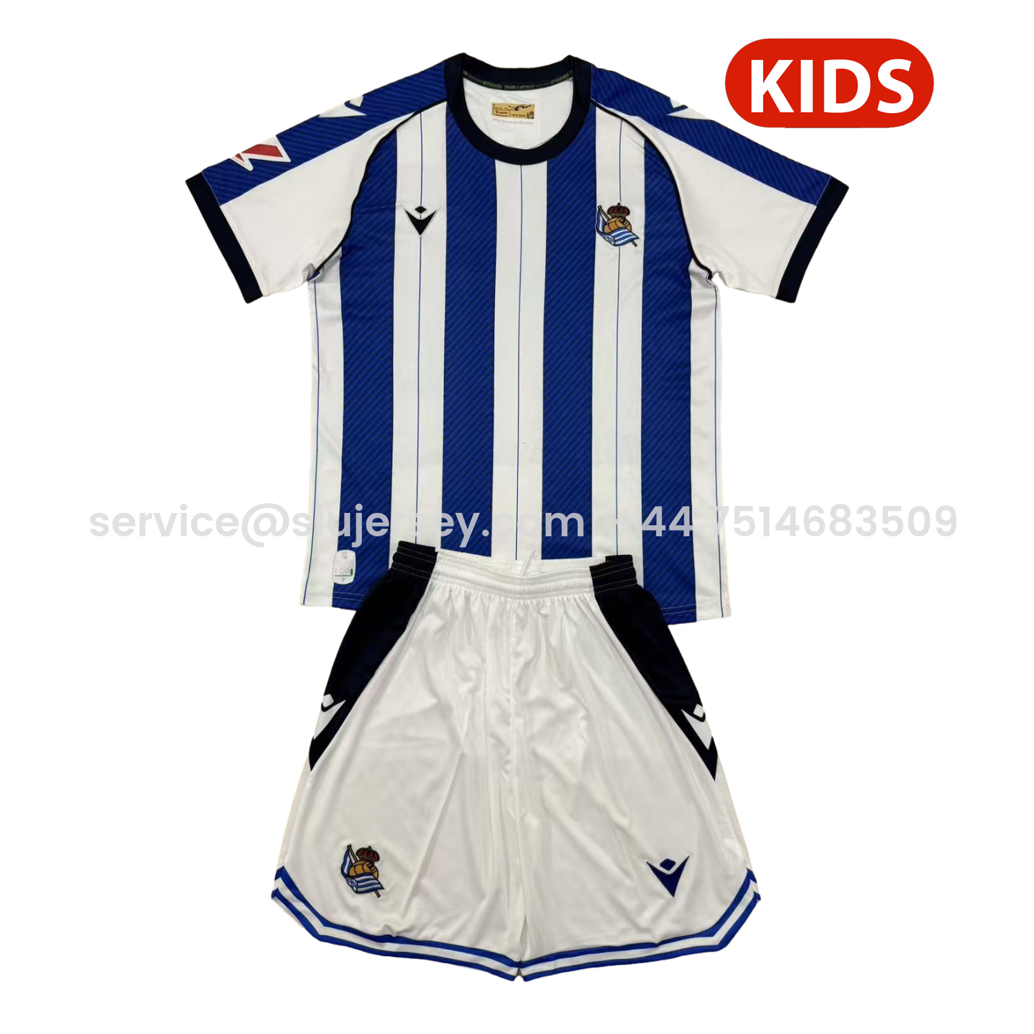 SIUjerseys-Real Sociedad 25-26 Home Kids Kit