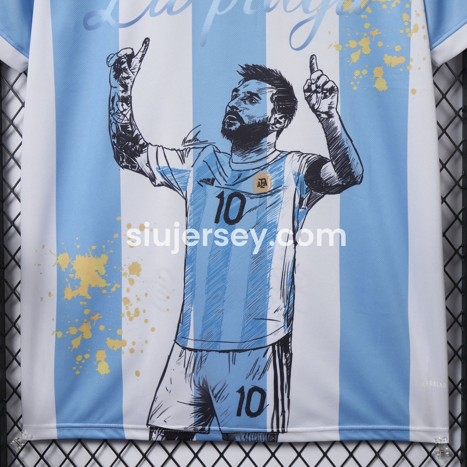 SIUjerseys-Argentina 25-26 50th Anniversary Messi Graffiti Special Jersey - Fans Version