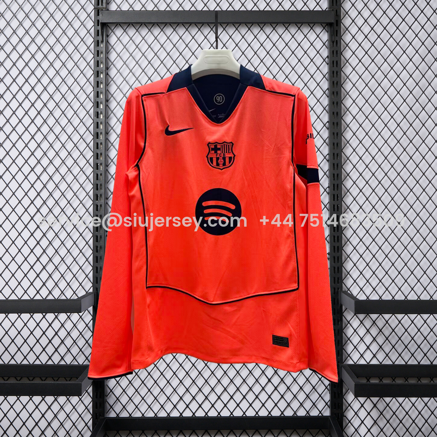 SIUjerseys-Barcelona 25-26 Third Long Sleeves Jersey - Fans Version