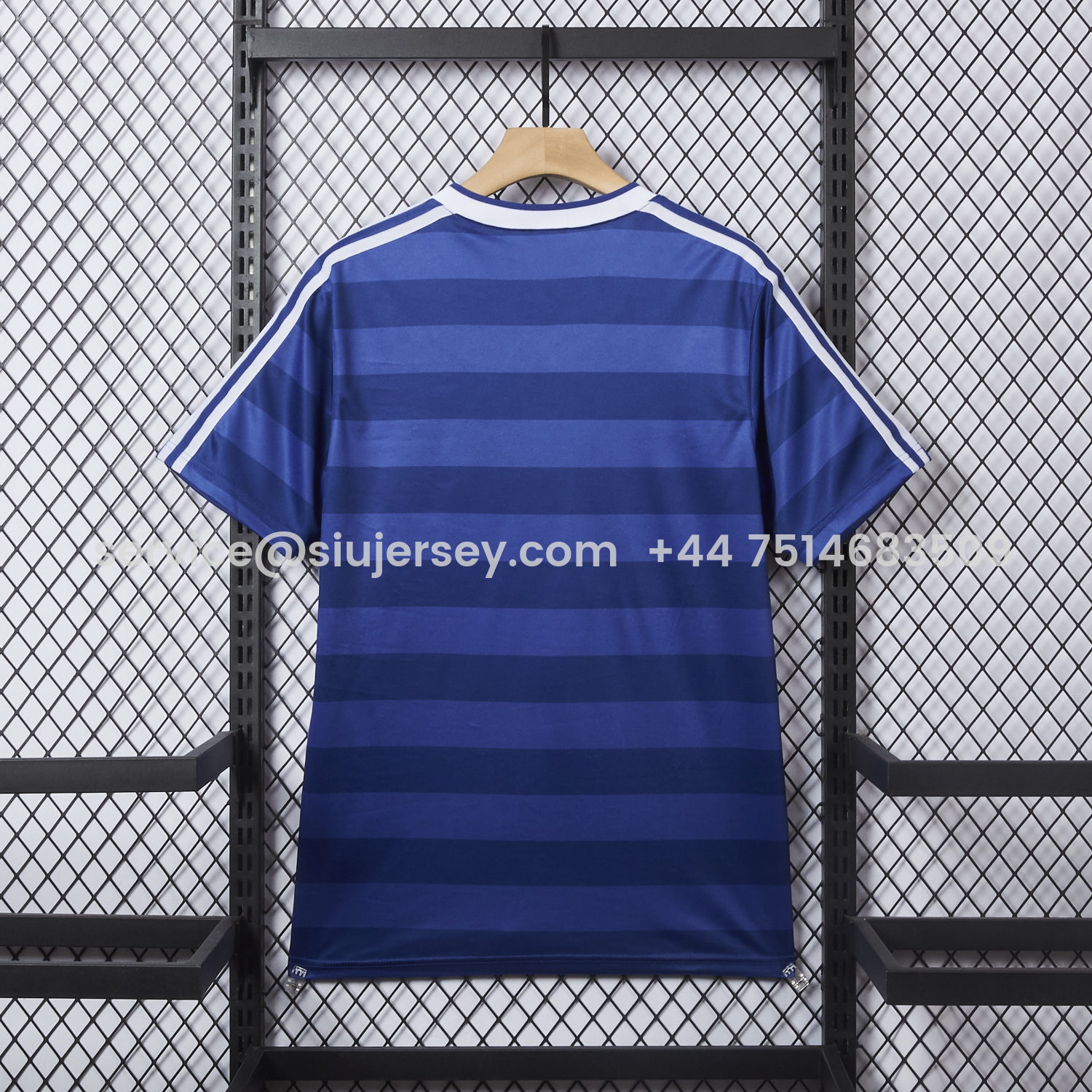 SIUjerseys-Retro Hamburger SV 1986-87 Away Blue Jersey