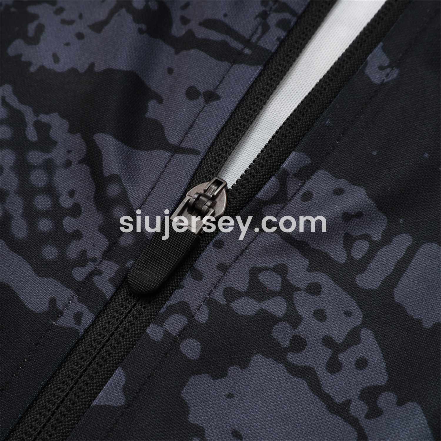 SIUjerseys-Corinthians 25-26 Jacket Training Tracksuit - Black and Gray Pattern Jackets & Black Pants
