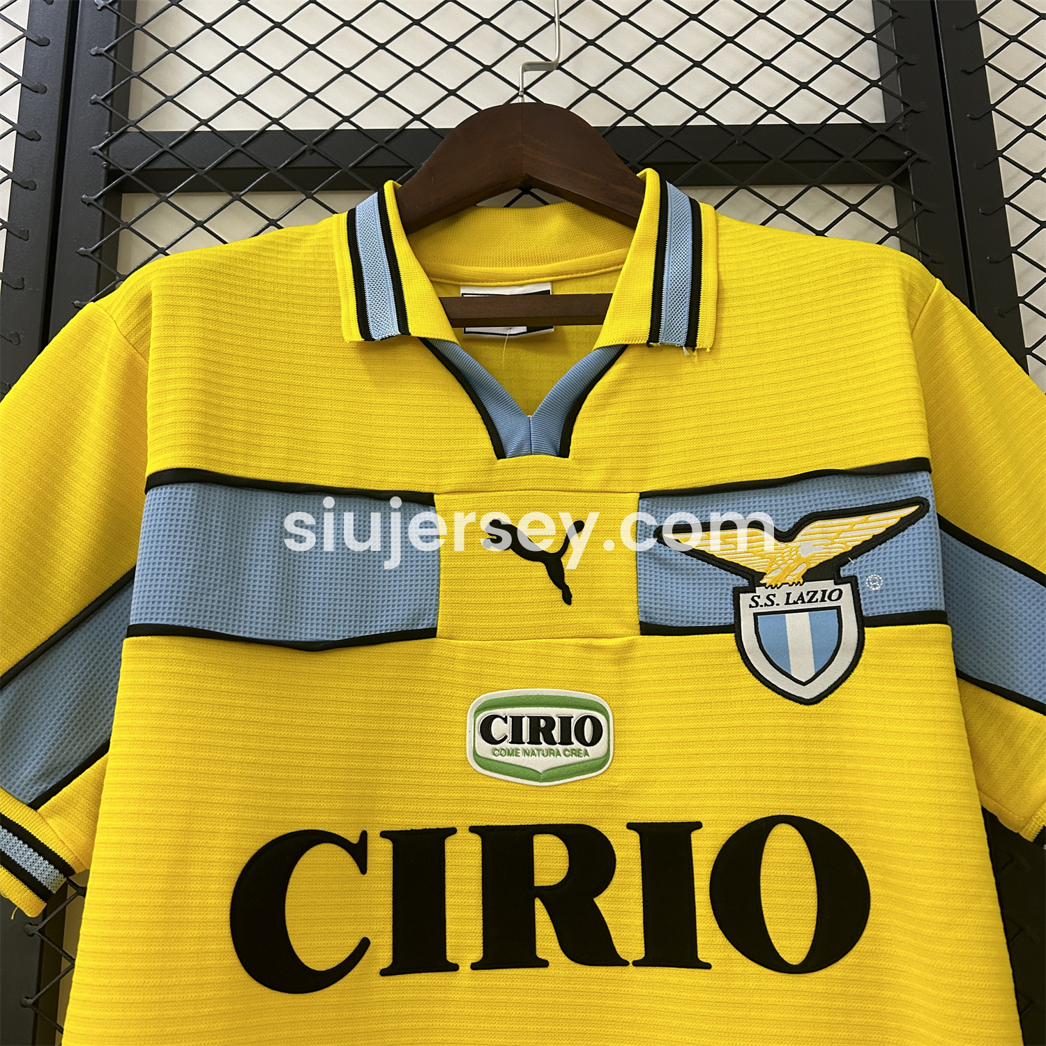 SIUjerseys-Retro Lazio 98-99 Yellow Away Jersey