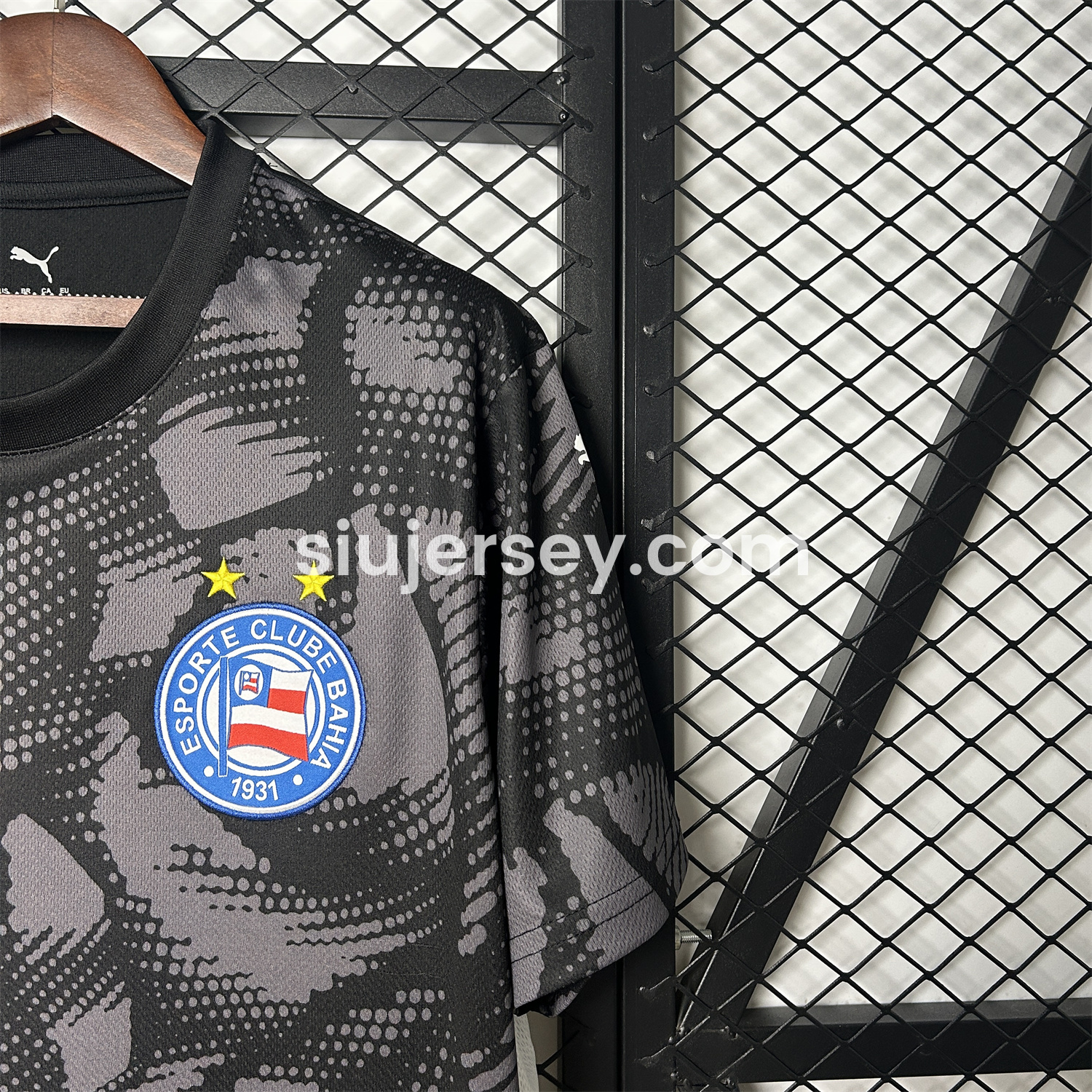 SIUjerseys-Bahia 25-26 Black Goalkeeper Jersey - Fans Version