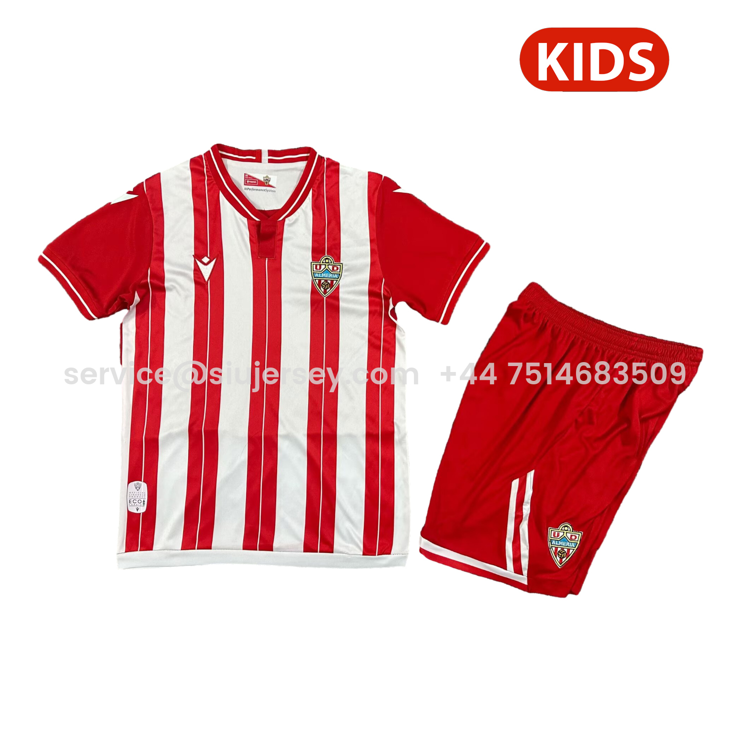 SIUjerseys-UD Almería 25-26 Home Kids Kit
