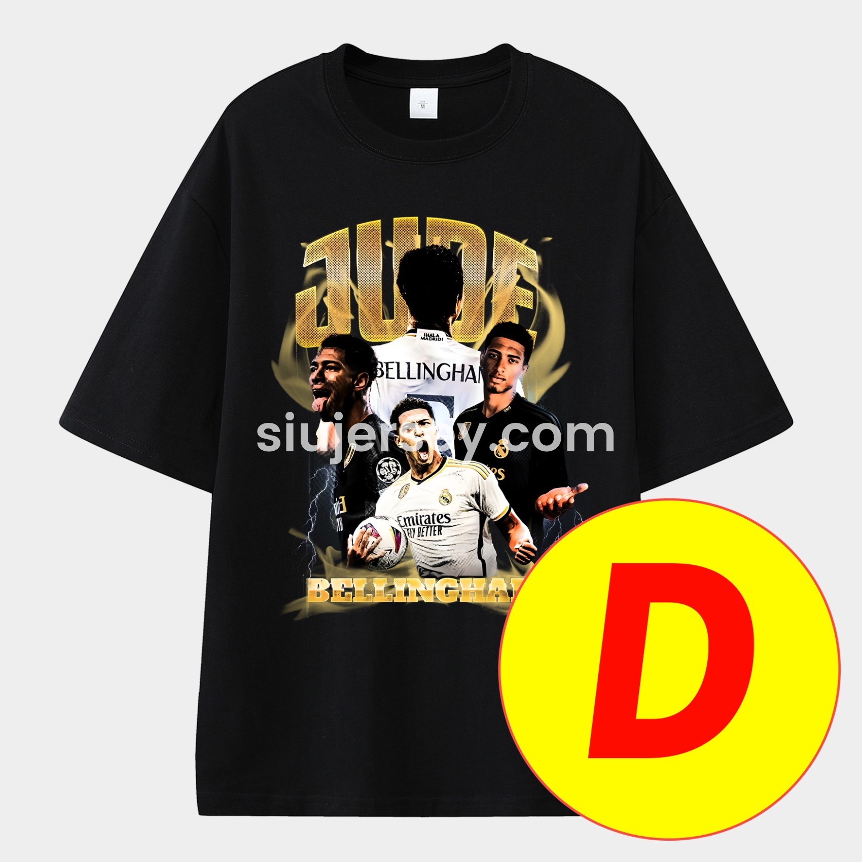 SIUjerseys-Bellingham Real Madrid England Unisex Pure Cotton T-shirt