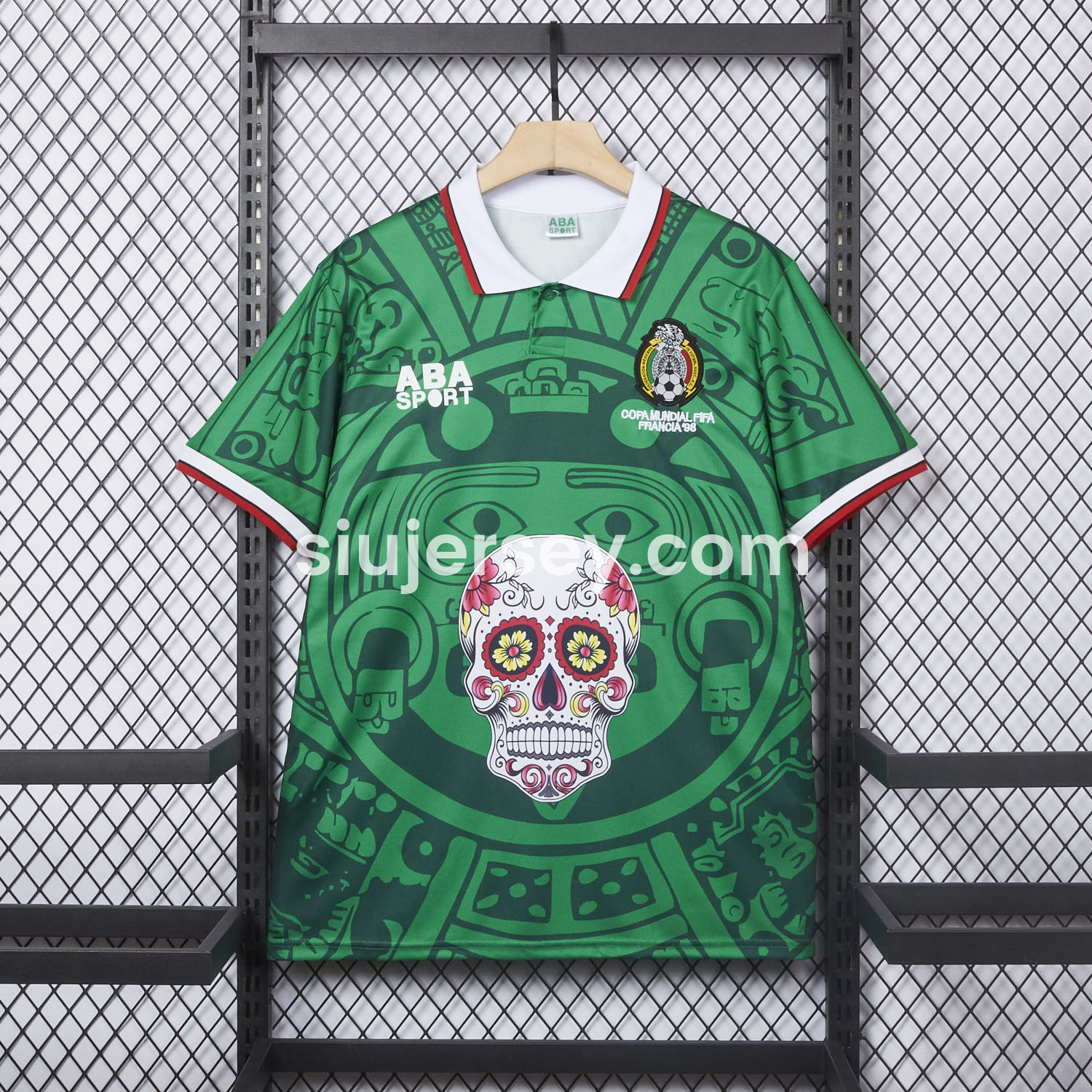SIUjerseys-Retro Mexico 1998 Home Special Edition Jersey