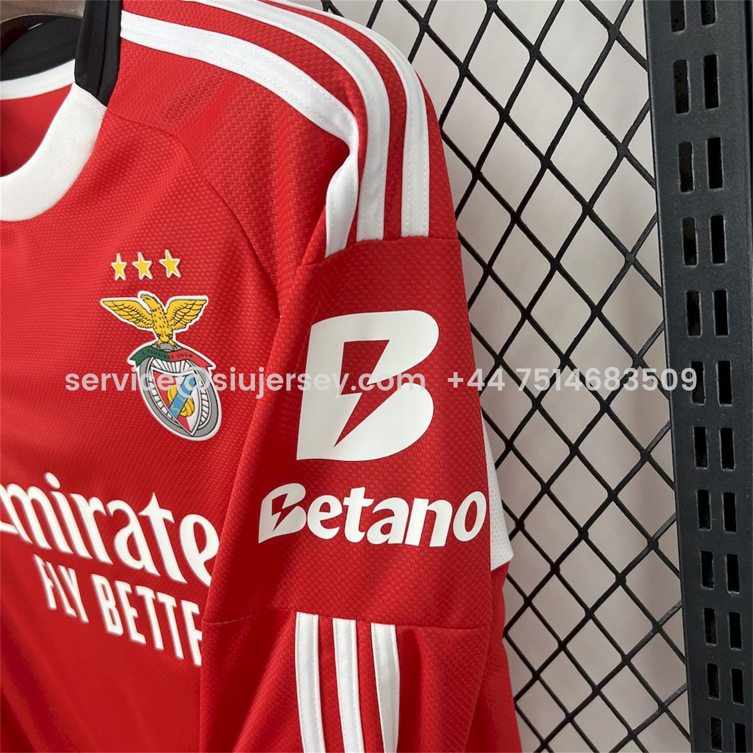 SIUjerseys-Benfica 25-26 Home Long Sleeves Jersey - Fans Version