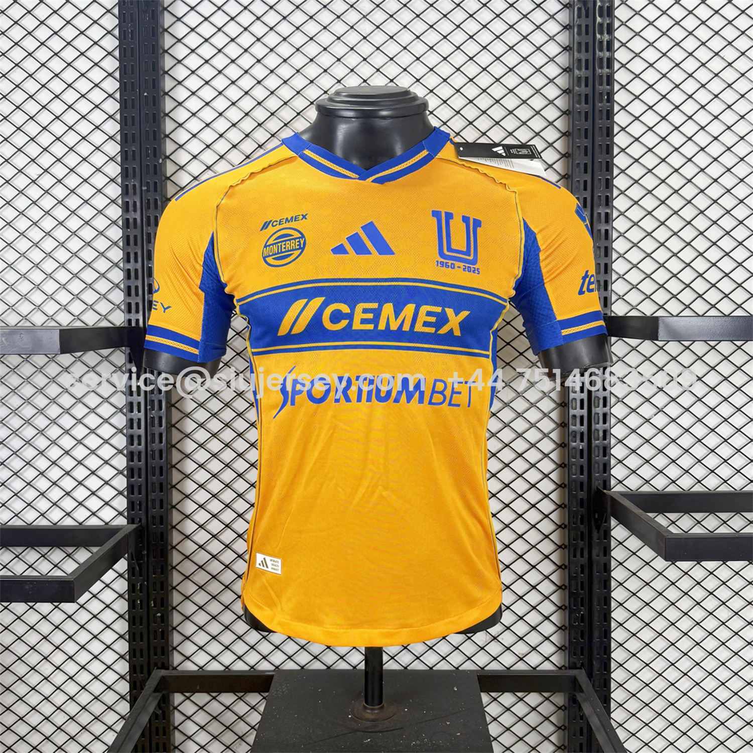 SIUjerseys-Tigres UANL 25-26 Home Jersey With All Sponsors - Player Version