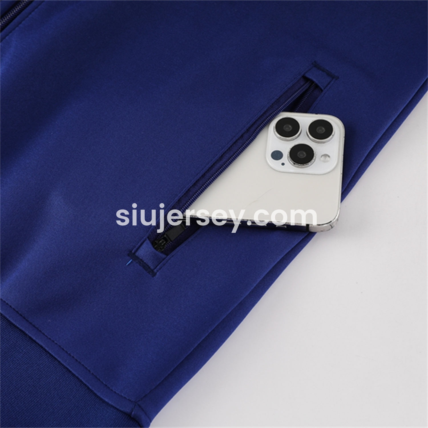 SIUjerseys-Arsenal 25-26 Throwback Trefoil Jacket Training Tracksuit - Royal Blue Jackets & Pants