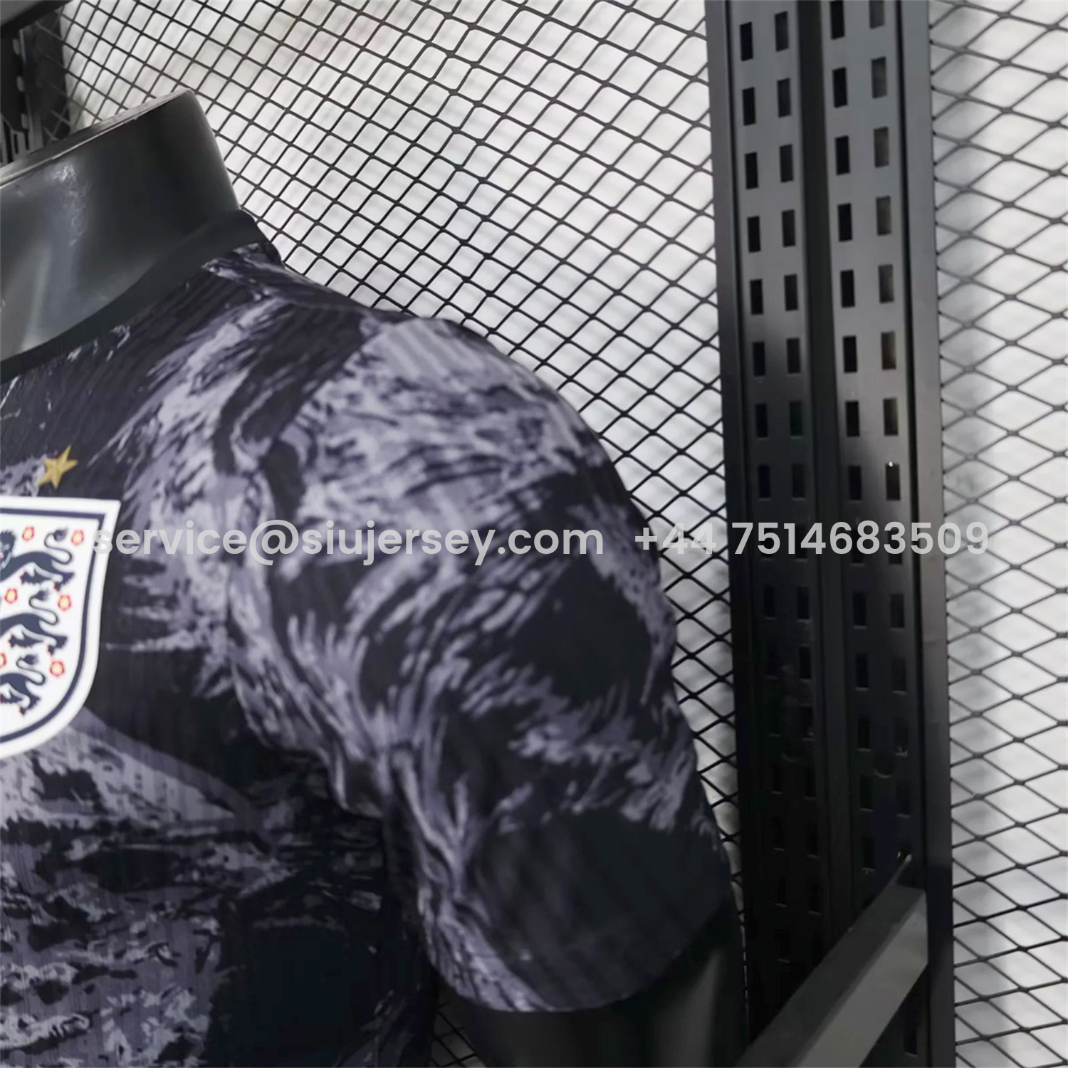 SIUjerseys-England 2026 Lion Black Special Jersey - Player Version