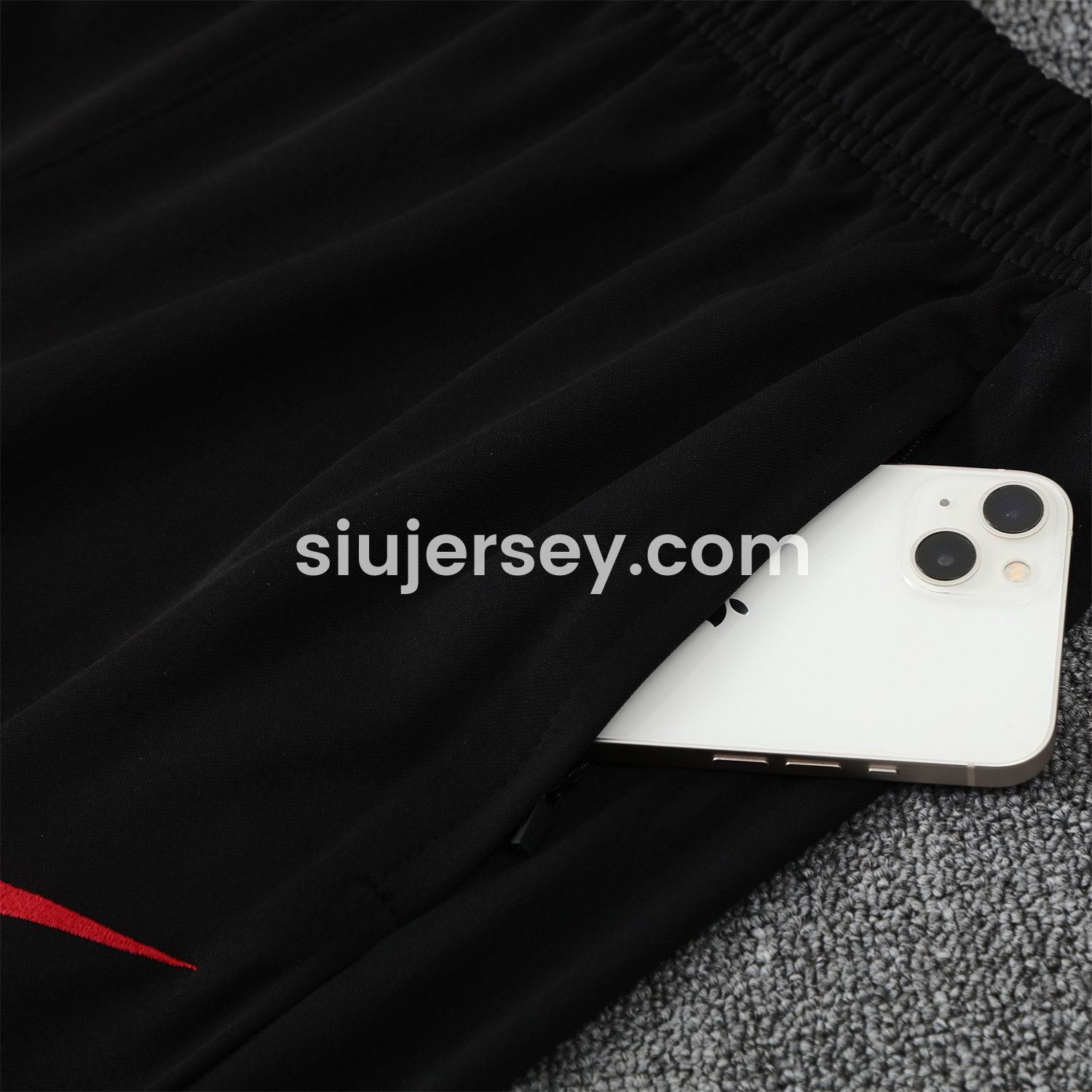 SIUjerseys-Liver.pool 25-26 POLO Short-Sleeve Training Set - Black Top and Pants