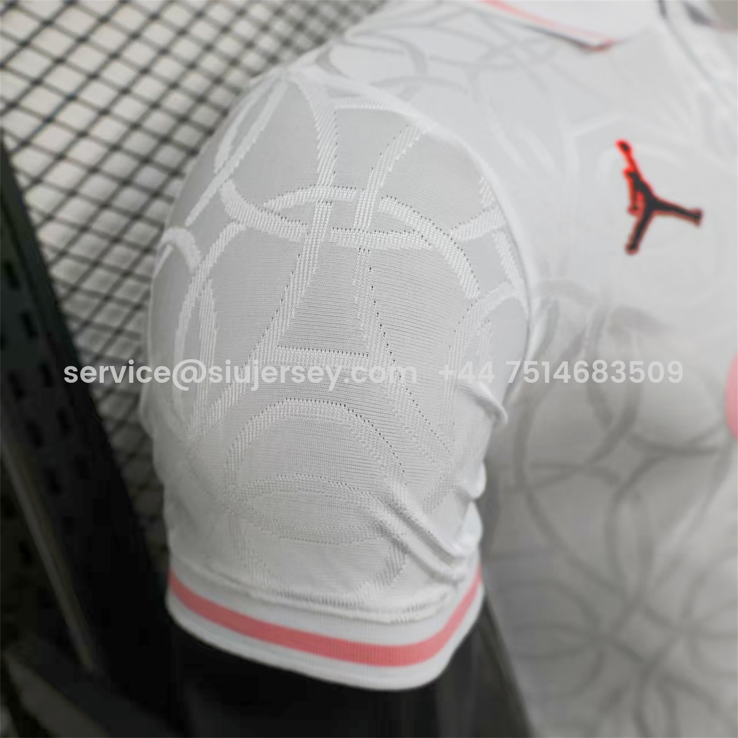 SIUjerseys-Paris Saint-Germain PSG 25-26 White And Pink Pre-Match Training Jersey - Player Version