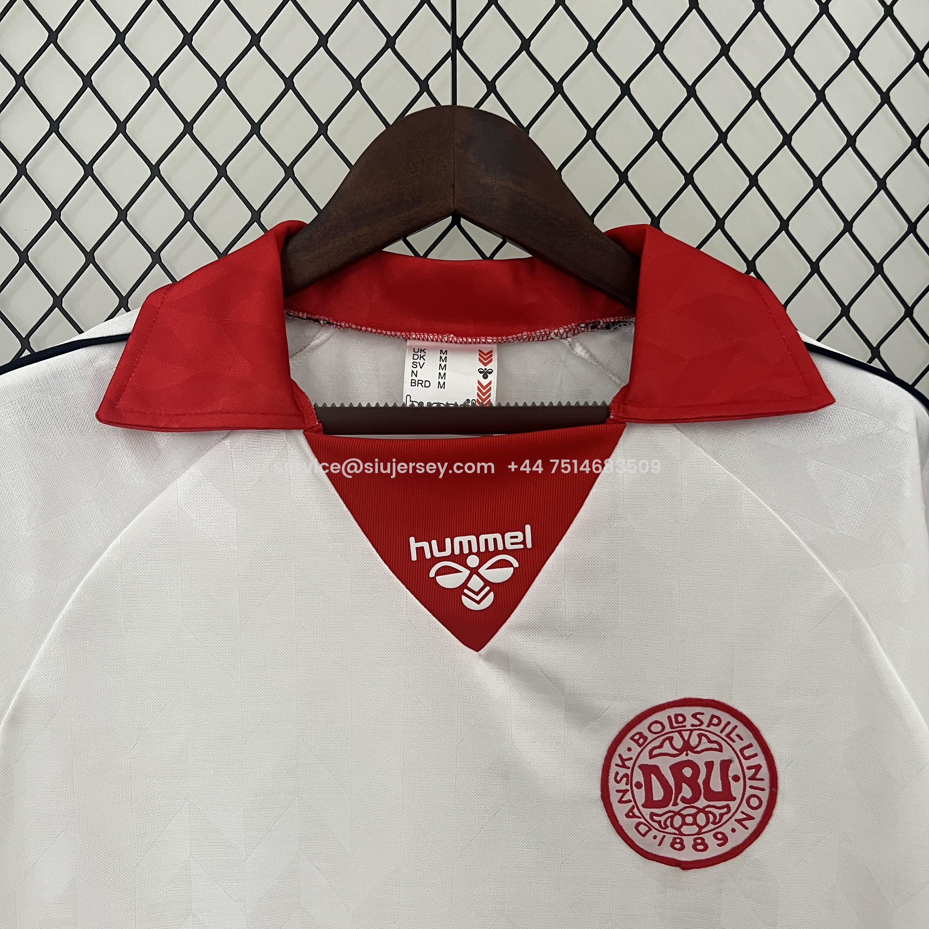SIUjerseys-Retro Denmark 1988 Away Jersey - Fans Version