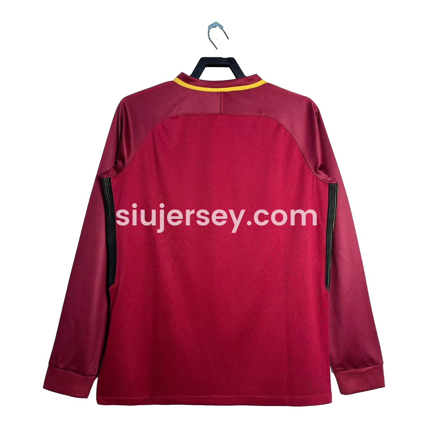 SIUjerseys-Retro Roma 2017-18 Home Long Sleeves Jersey