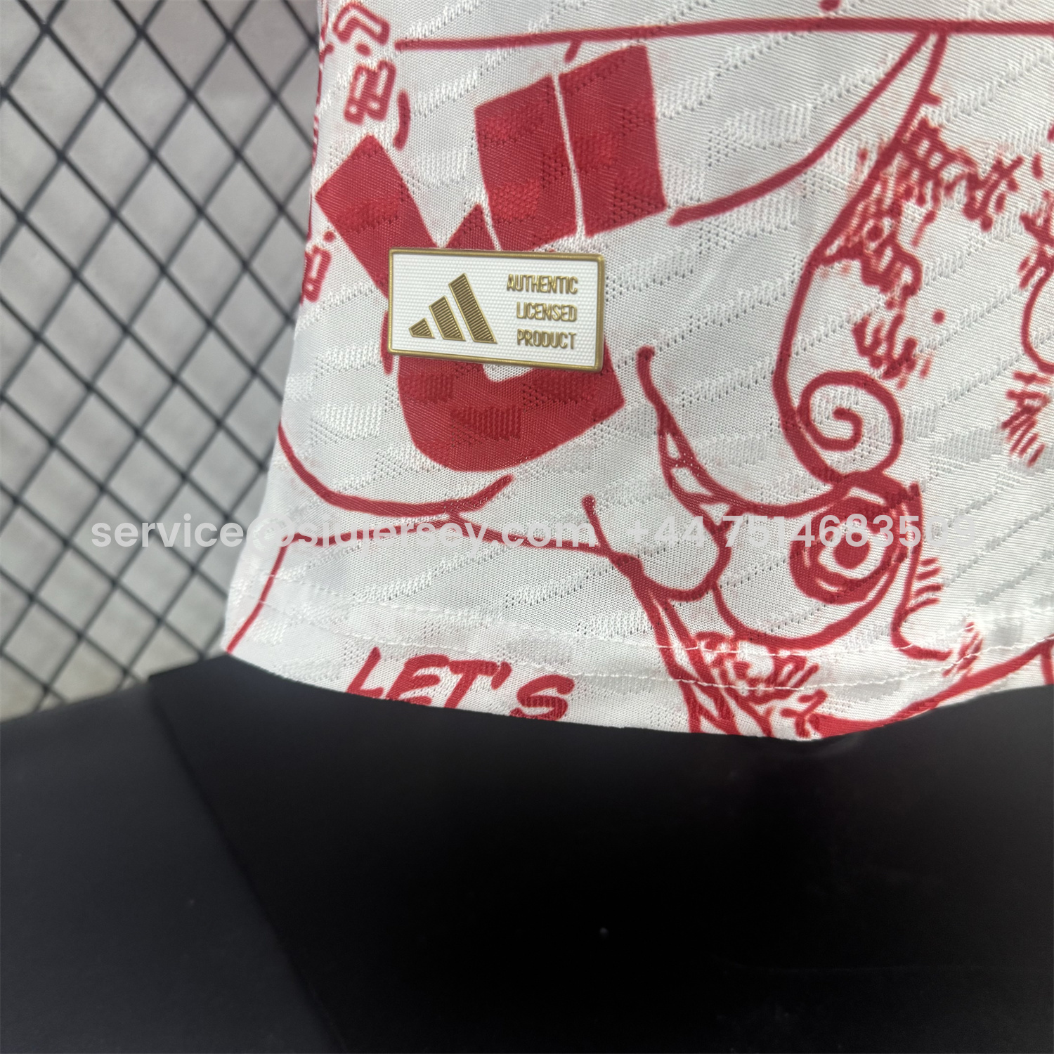 SIUjerseys-Japan 25-26 Red Line Gear 5 Nika White Special Edition Jersey - Player Version