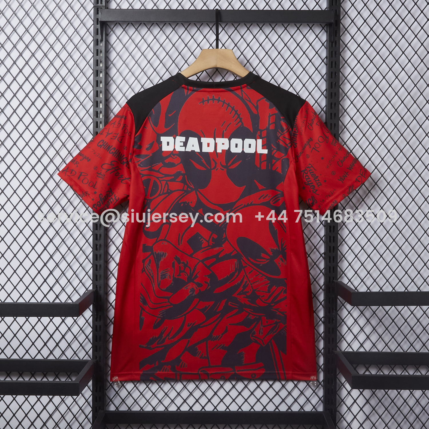 SIUjerseys-Club Necaxa 25-26 Red Deadpool Special Jersey - Fans Version
