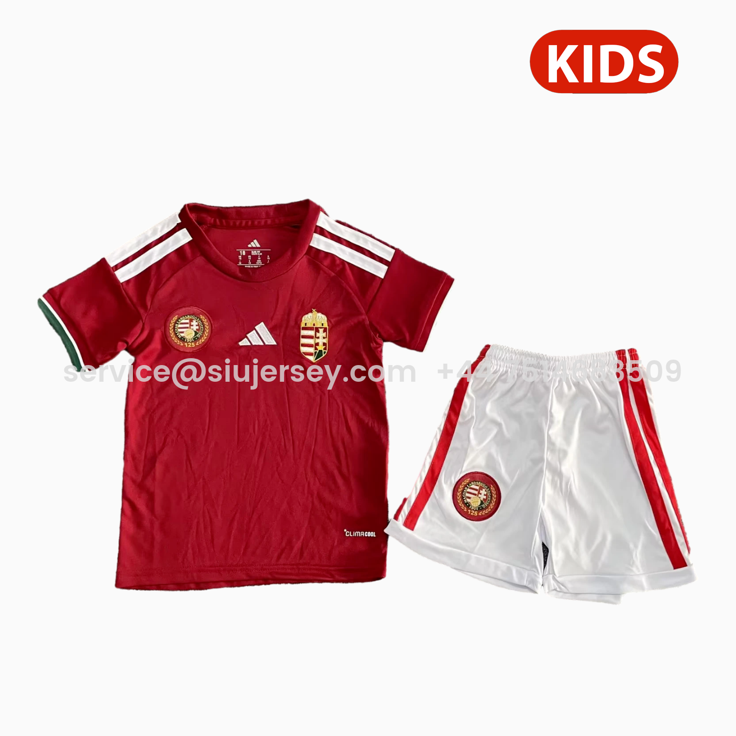 SIUjerseys-Hungary 2026 Home Red Kids Kit