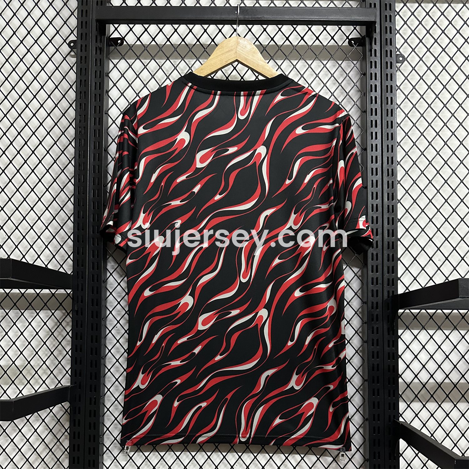 SIUjerseys-Manchester United 25-26 Black and Red Pre-Match Traning Jersey - Fans Version