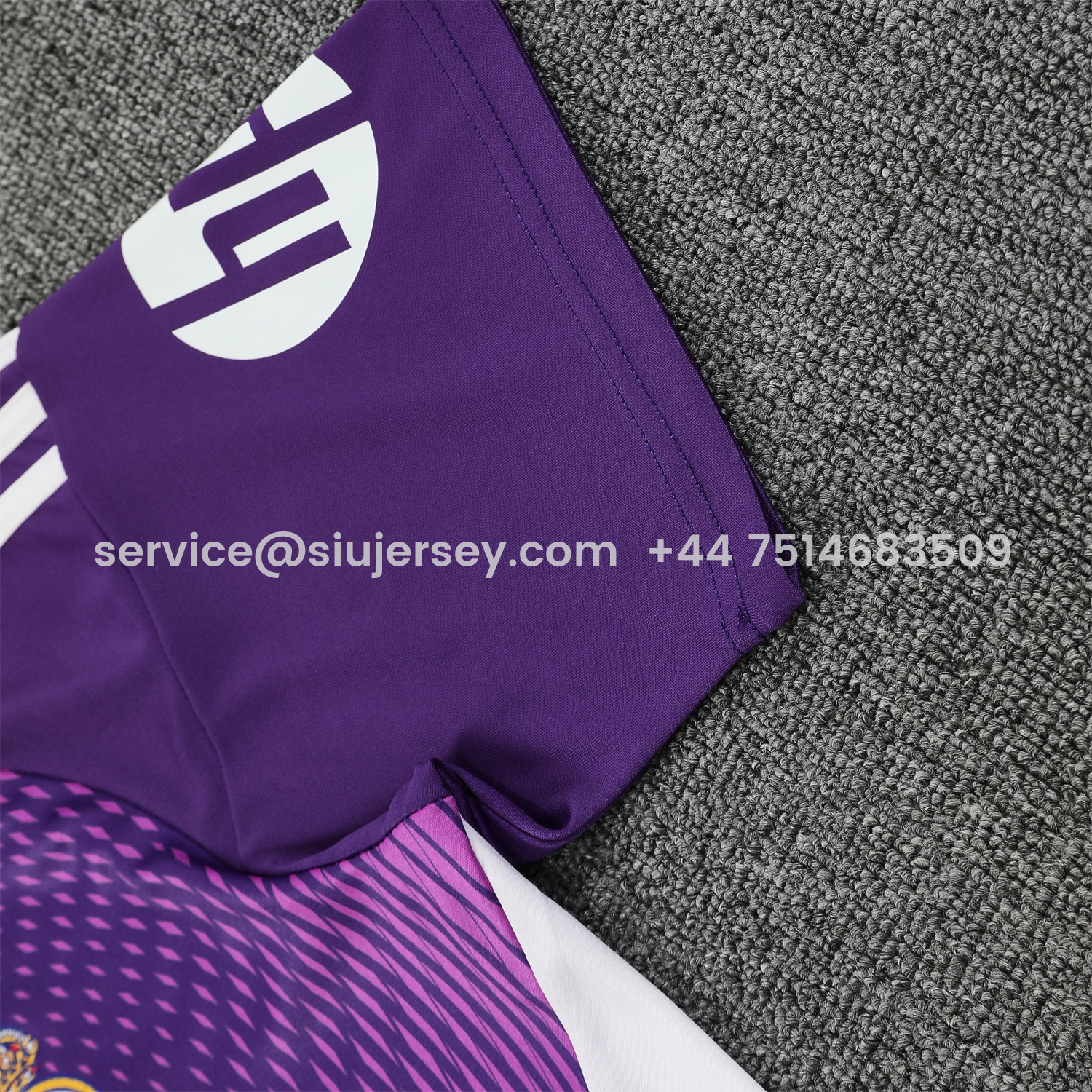 SIUjerseys-Real Madrid 25-26 Short-Sleeve Training Set - Purple Top & Purple Shorts