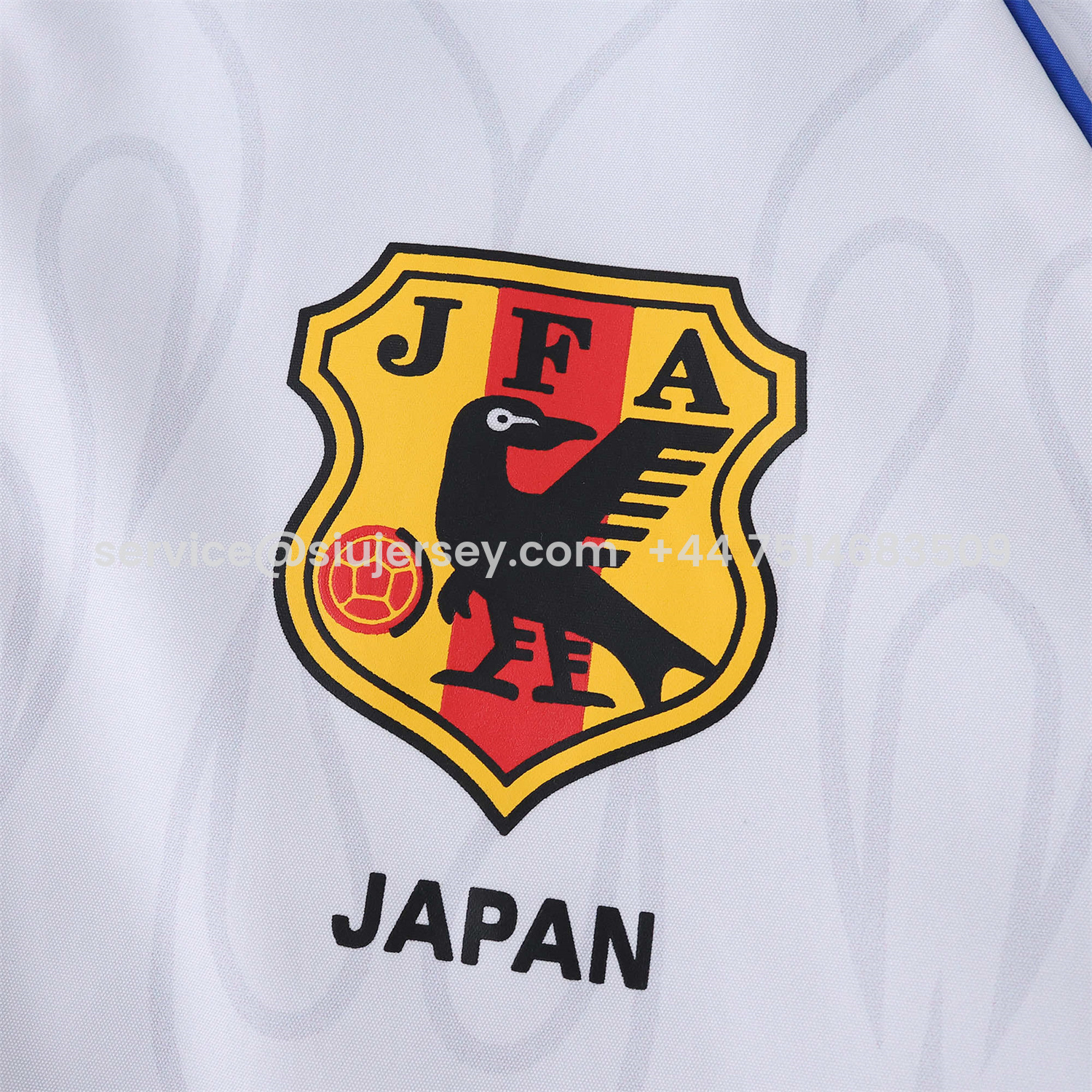 SIUjerseys-Retro Japan 1998 Throwback Double Sided Reversible Windbreaker - White & Blue