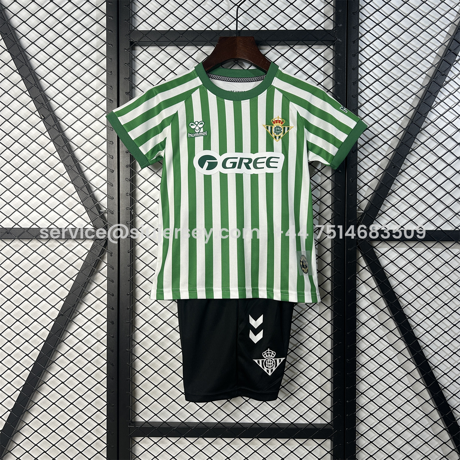 SIUjerseys-Real Betis 2025 Conference League Final Special Kids Kit