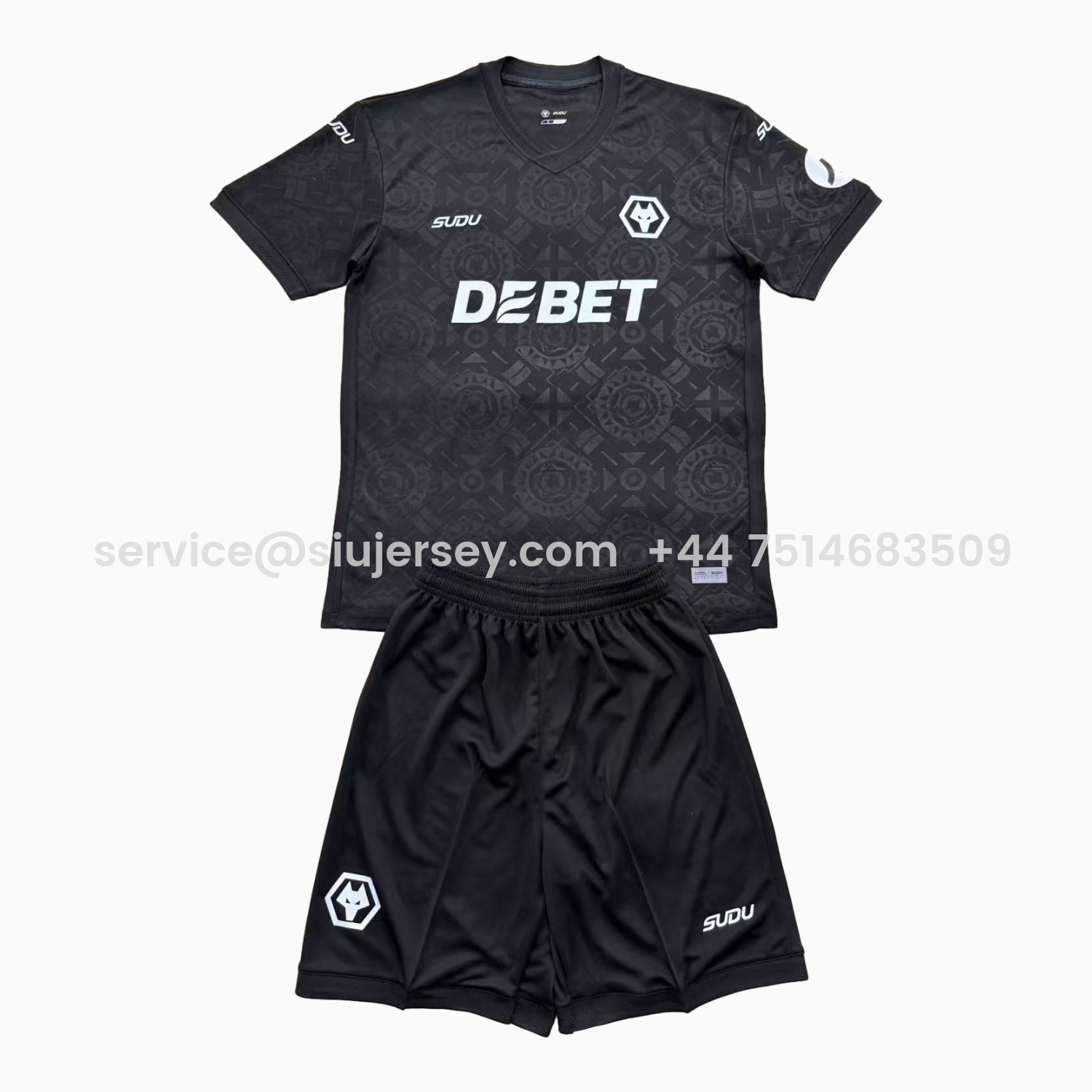 SIUjerseys-Wolverhampton Wanderers Wolves 25-26 Black Goalkeeper Men's Adult Jersey Set - Fans Version