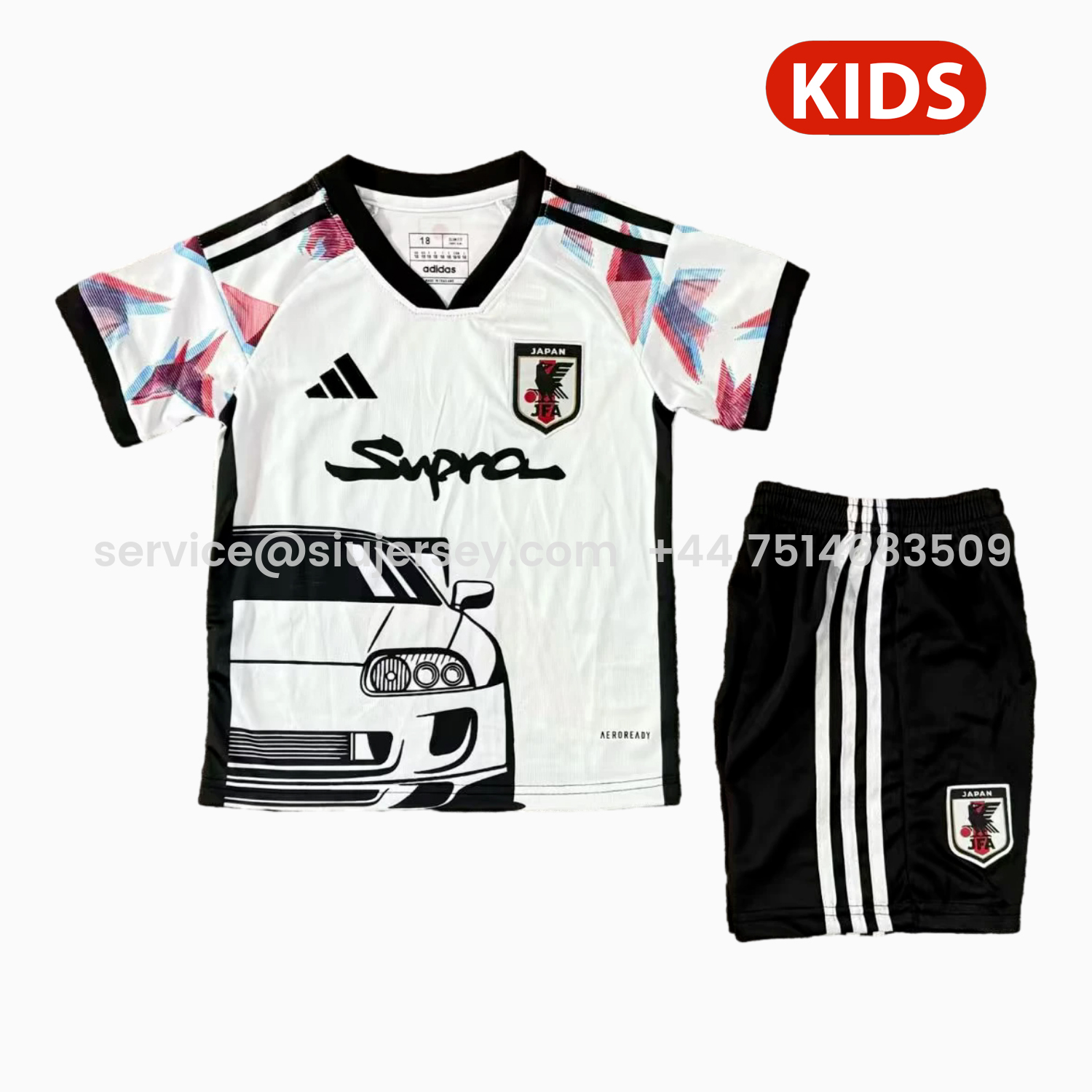 SIUjerseys-Japan 25-26 Black Car White Special Kids Kit