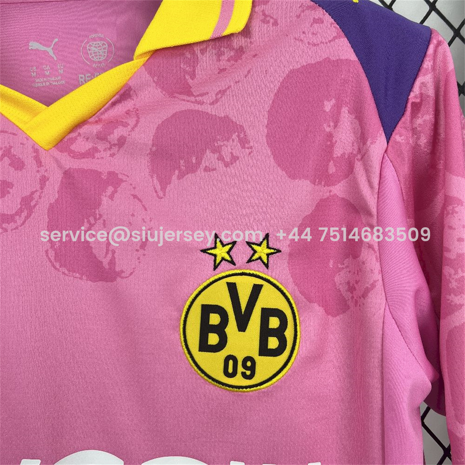 SIUjerseys-Dortmund 25-26 Club World Cup Pink Goalkeeper Jersey - Fans Version