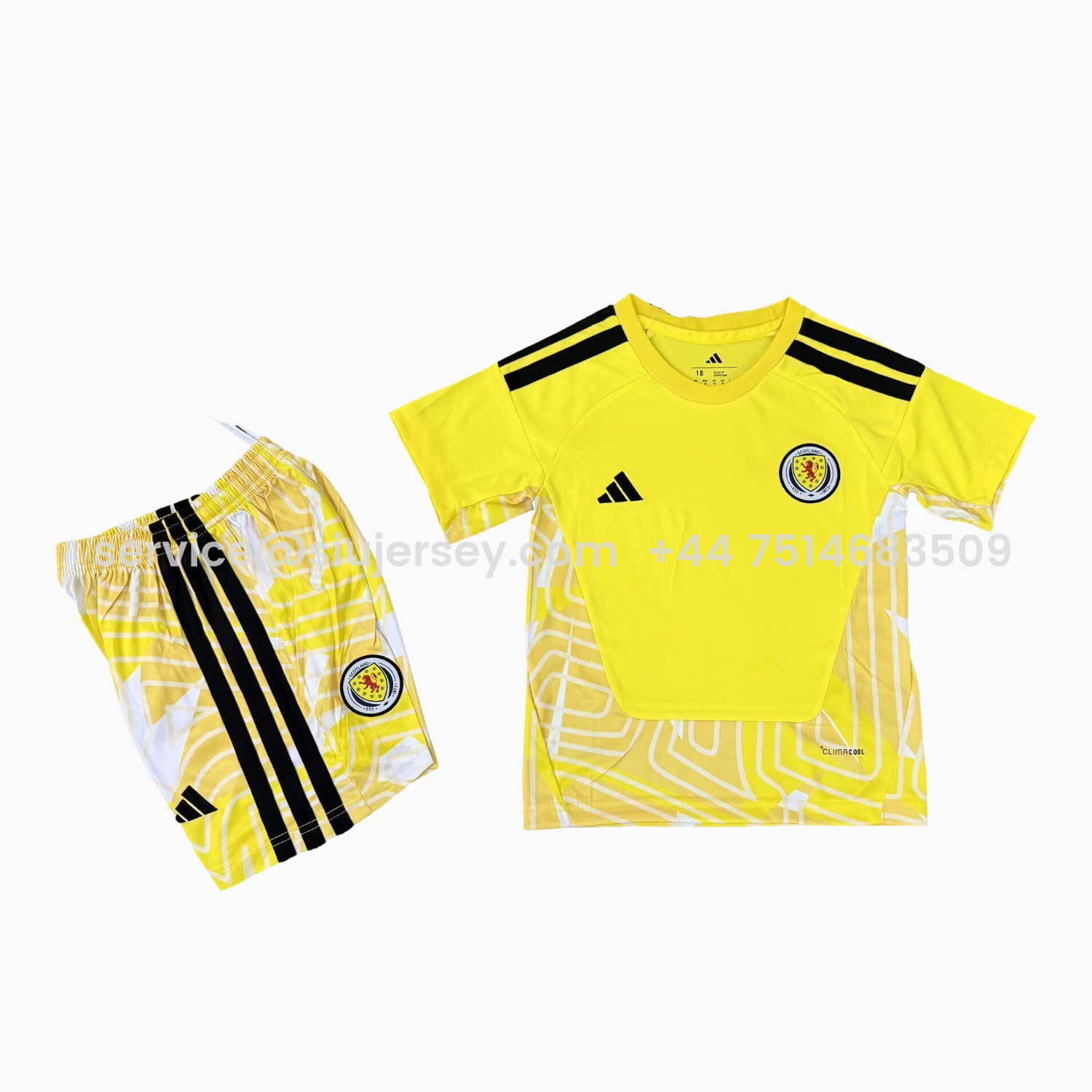 SIUjerseys-S-c-o.t l.a-n.d 2026 Goalkeeper Yellow Kids Kit