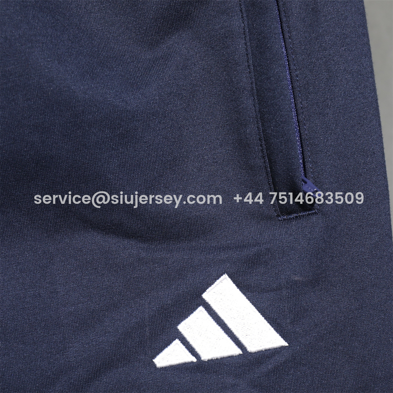SIUjerseys-Real Madrid 25-26 Pure Color Training Hoodie Set - Deep Blue Hoodie and Deep Blue Pants