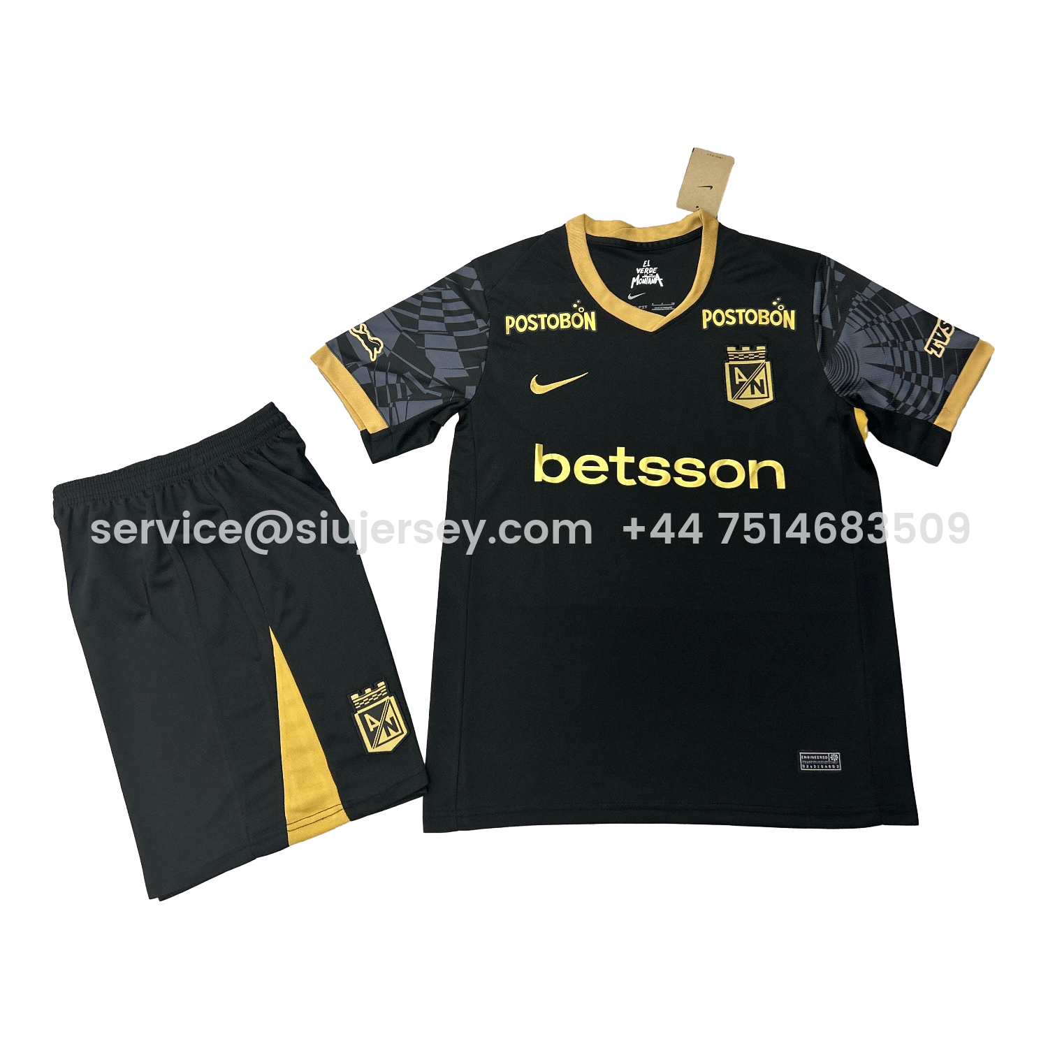 SIUjerseys-Atlético Nacional 25-26 Away Men's Adult Jersey Set - Fans Version