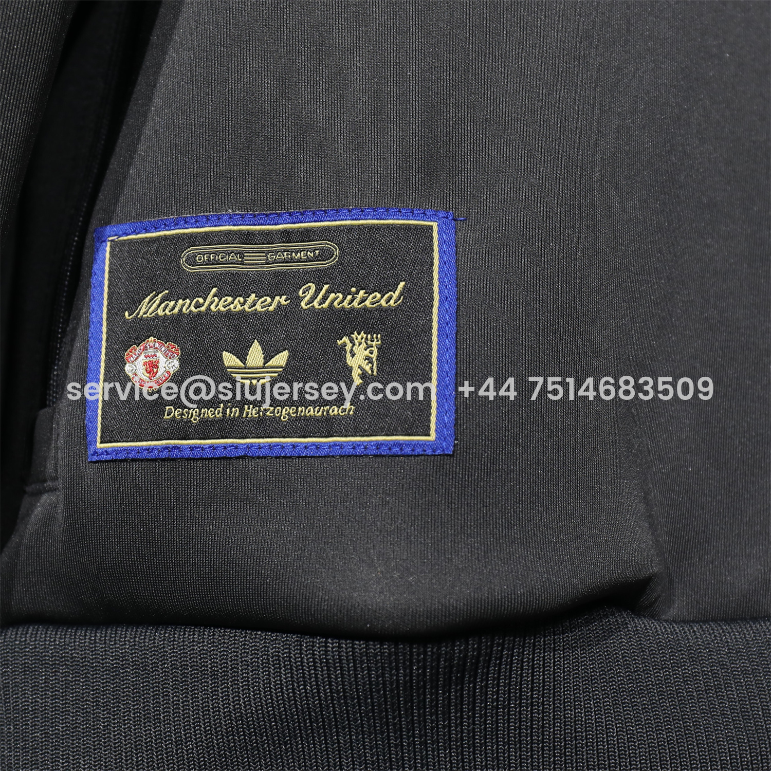 SIUjerseys-Manchester United 25-26 Pure Color Training Set - Black Top and Black Pants