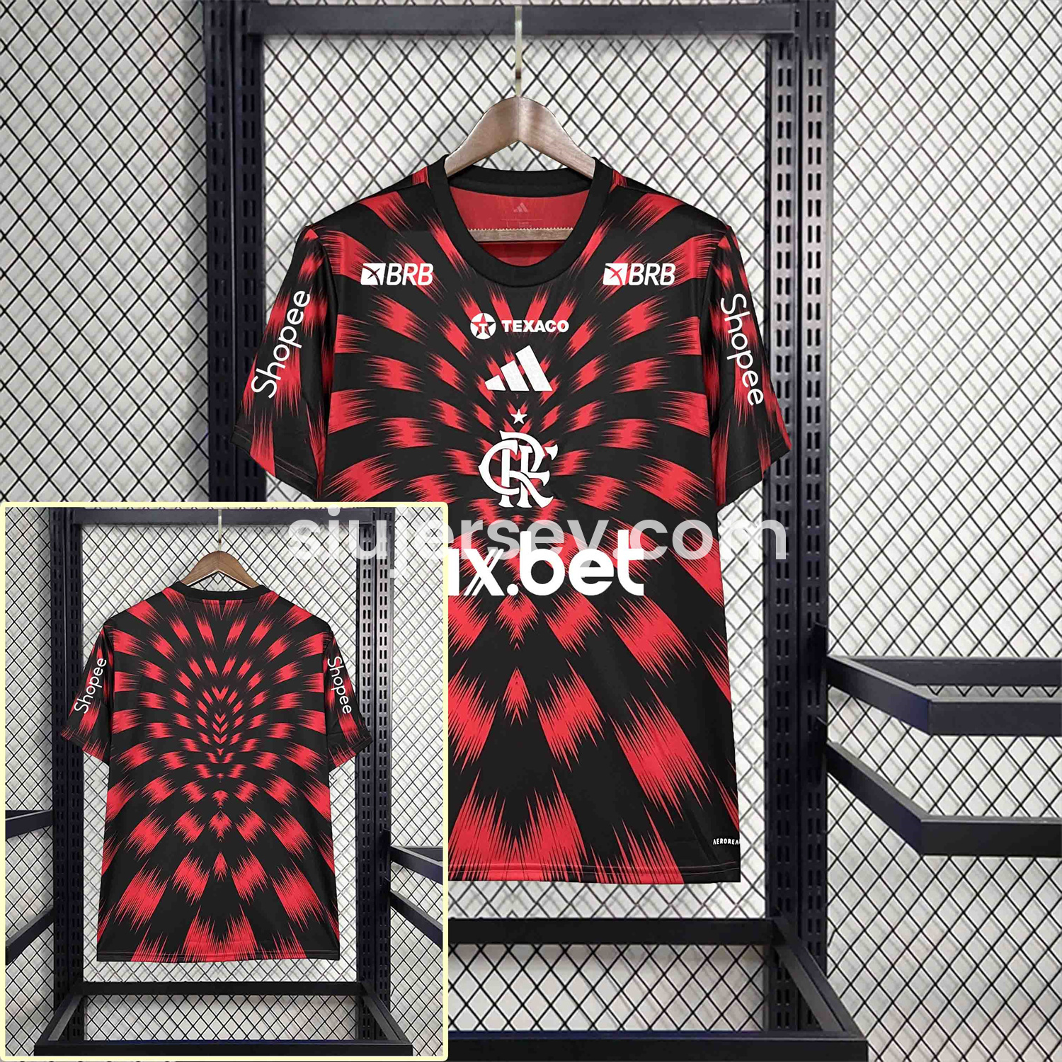 SIUjerseys-Flamengo 25-26 Pre-Match Jersey with Sponsors - Fans Version