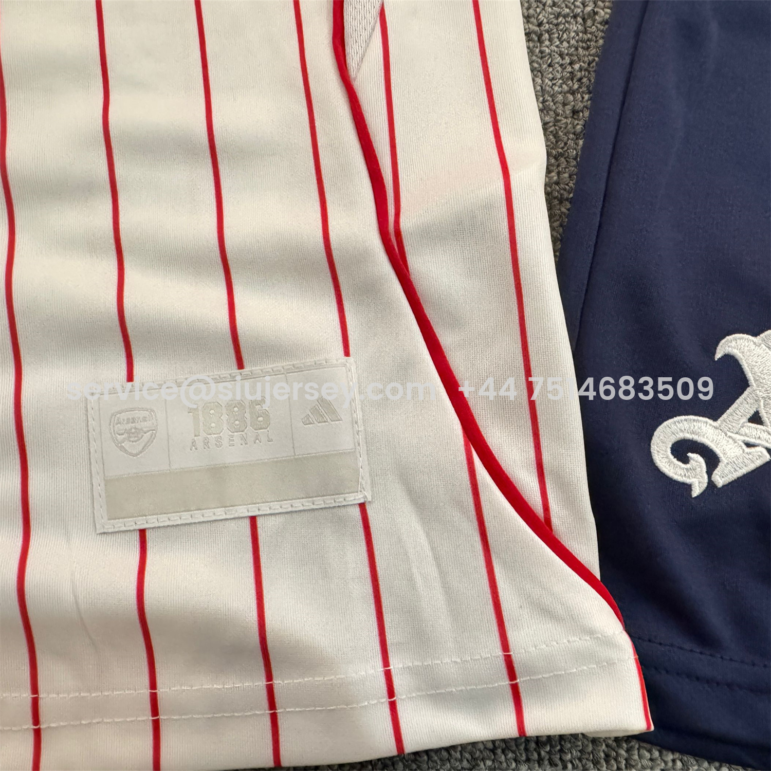 SIUjerseys-Arsenal 25-26 White Baseball Kids Kit - Player Version