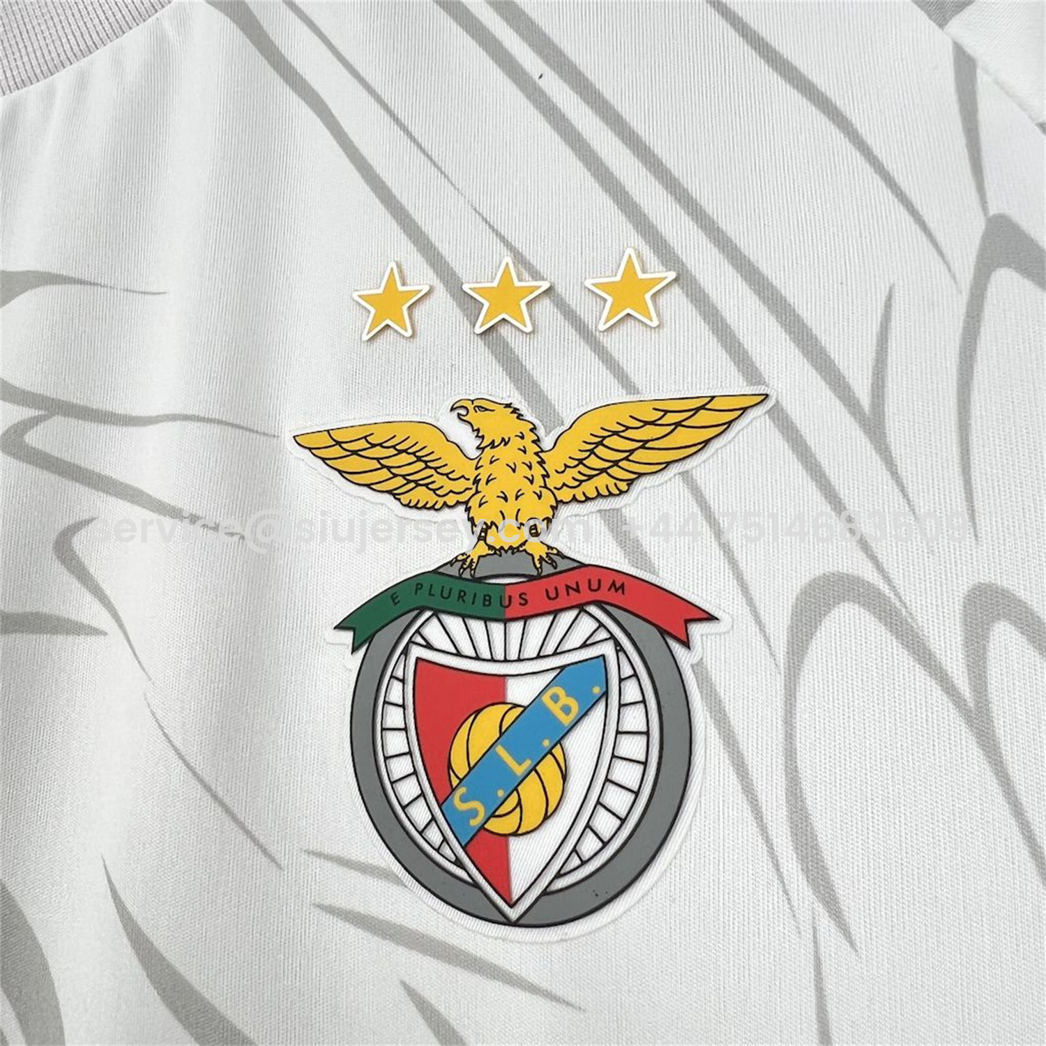 SIUjerseys-Benfica 24-25 White Red Concept Jersey with Grey Eagle - Fans Version