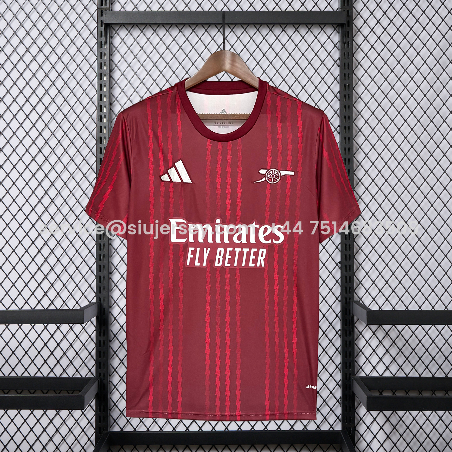 SIUjerseys-Arsenal 26-27 Red Lines Training Jersey - Fans Version