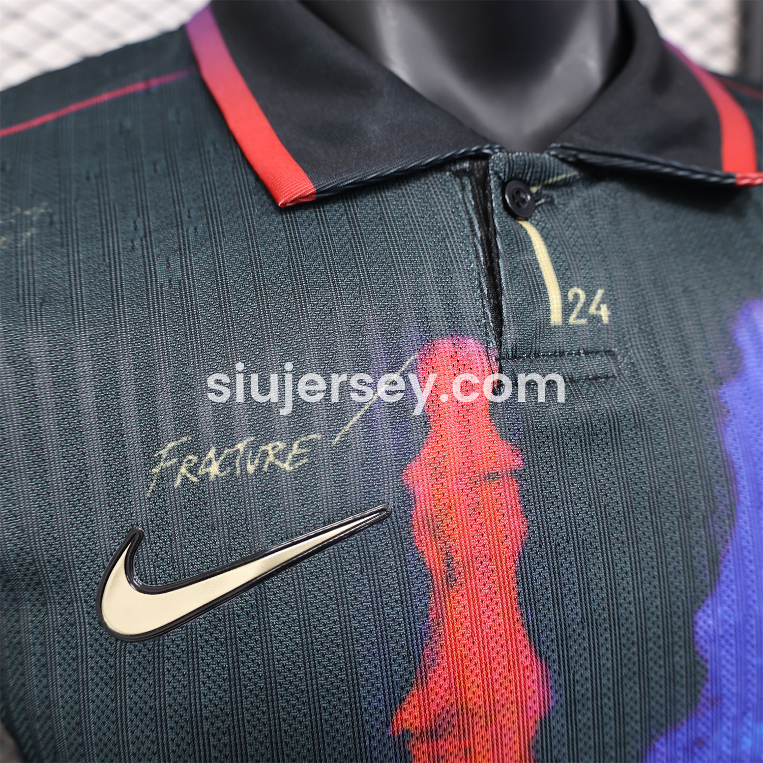 SIUjerseys-Barcelona 24-25 Red and Blue Hand Special Edition Jersey - Player Version