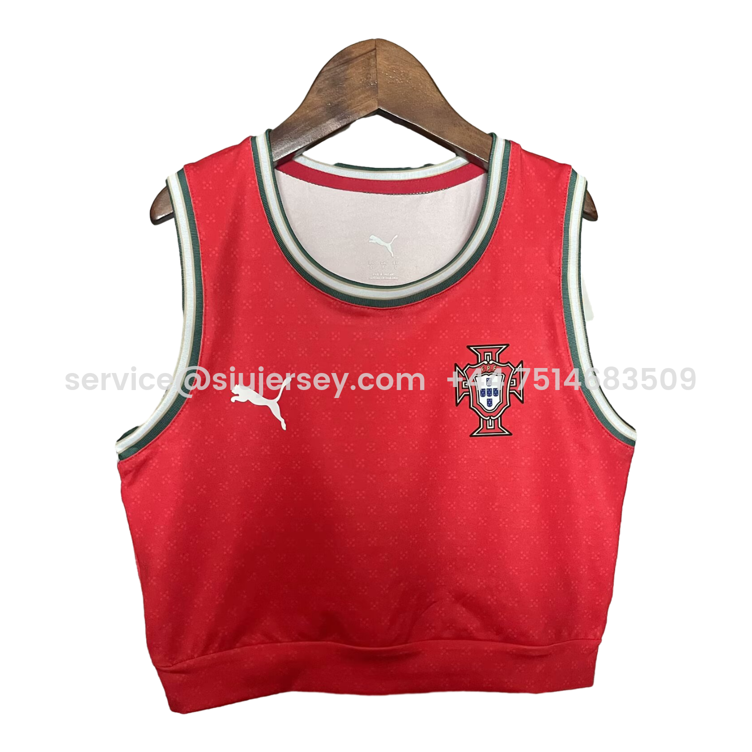 SIUjerseys-Women's Portugal 25-26 Home Red Yoga Vest