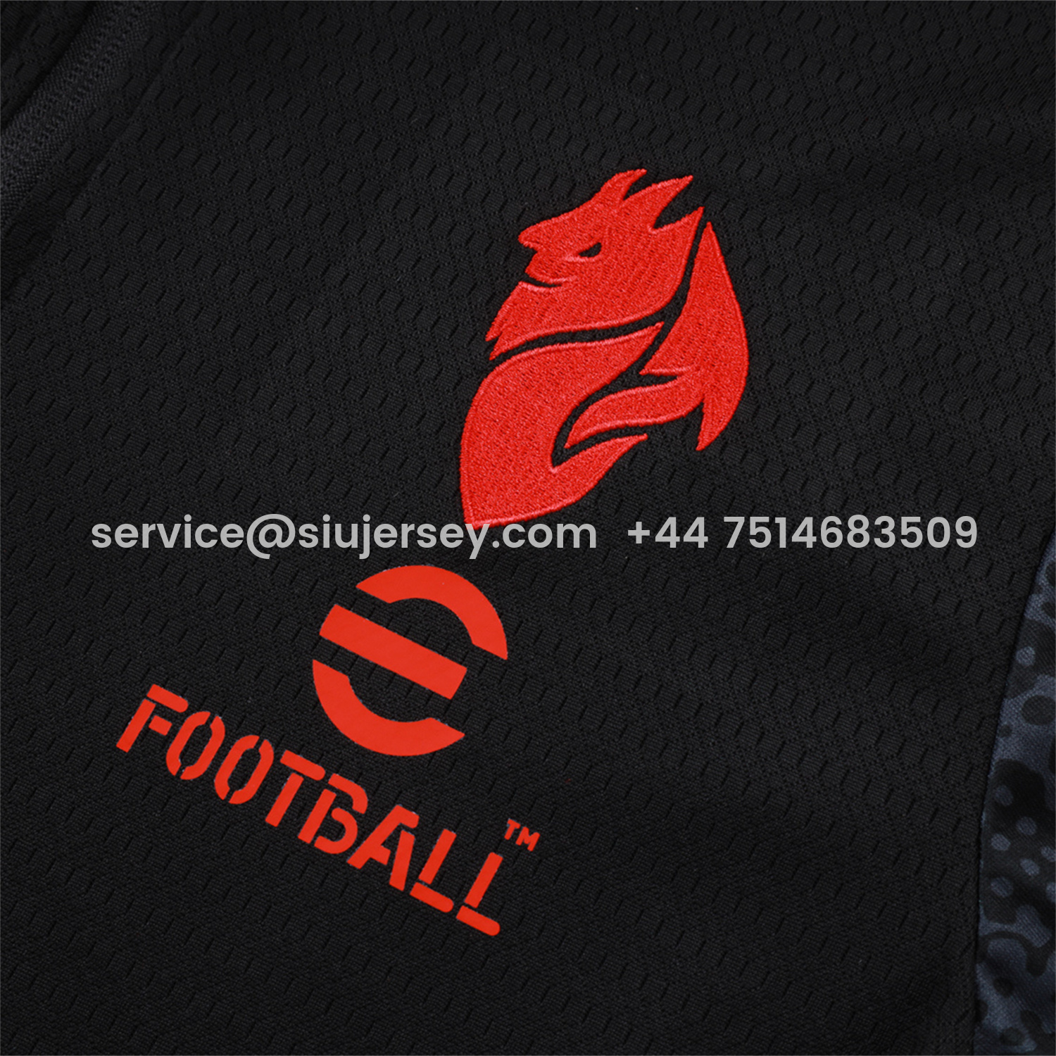 SIUjerseys-AC Milan 25-26 Jacket Training Tracksuit - Little Devil Black top & Pants