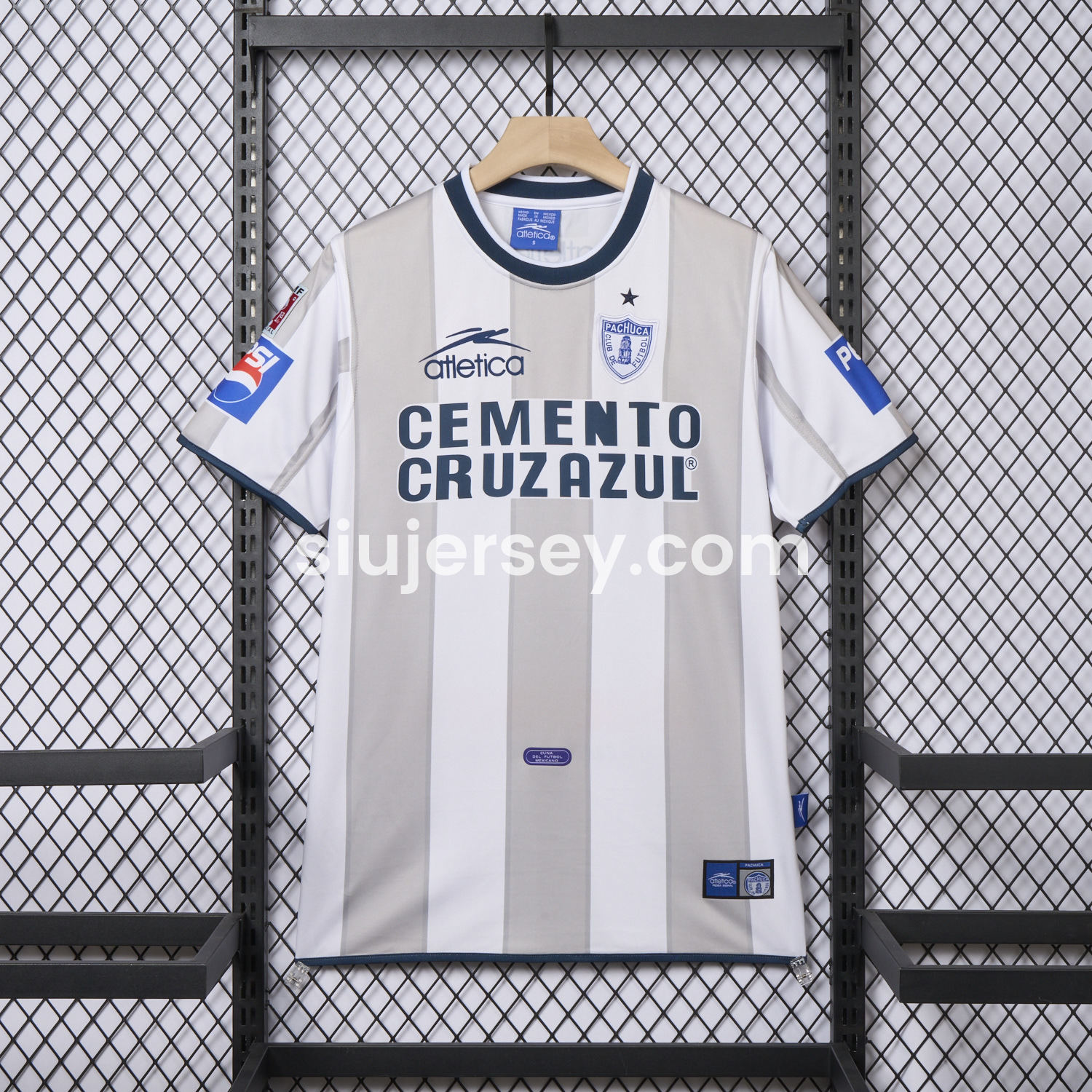 SIUjerseys-Retro Pachuca 2001-02 Away Jersey