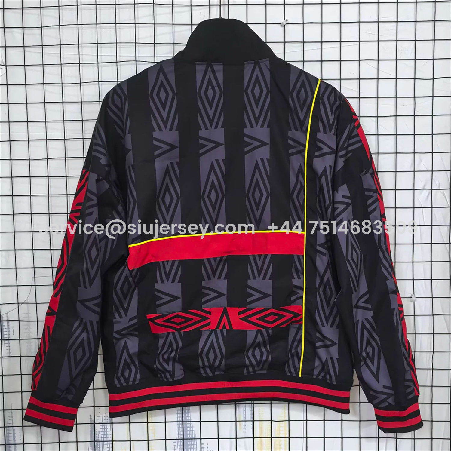SIUjerseys-Retro Manchester United 1993-95 Black Windbreaker Jacket