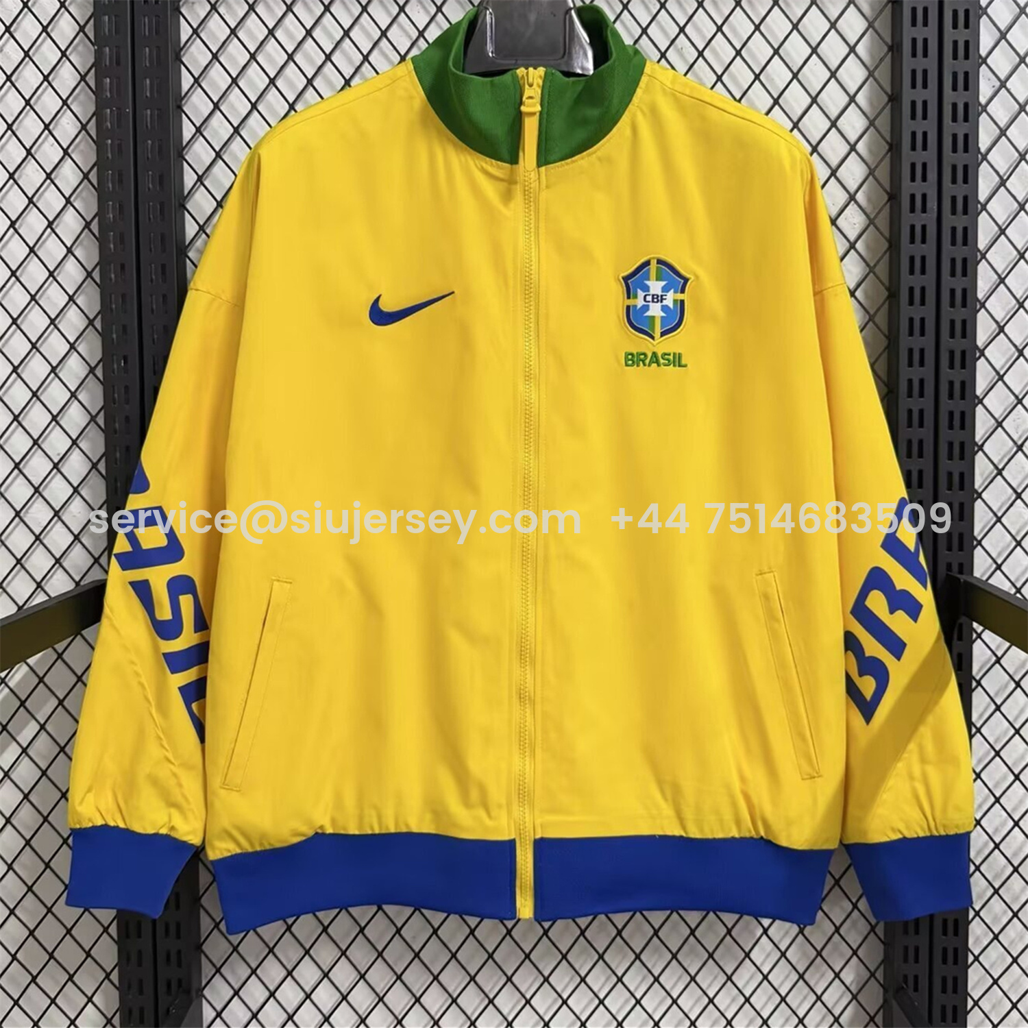 SIUjerseys-Brazil 2026 Windbreaker Jacket - Yellow