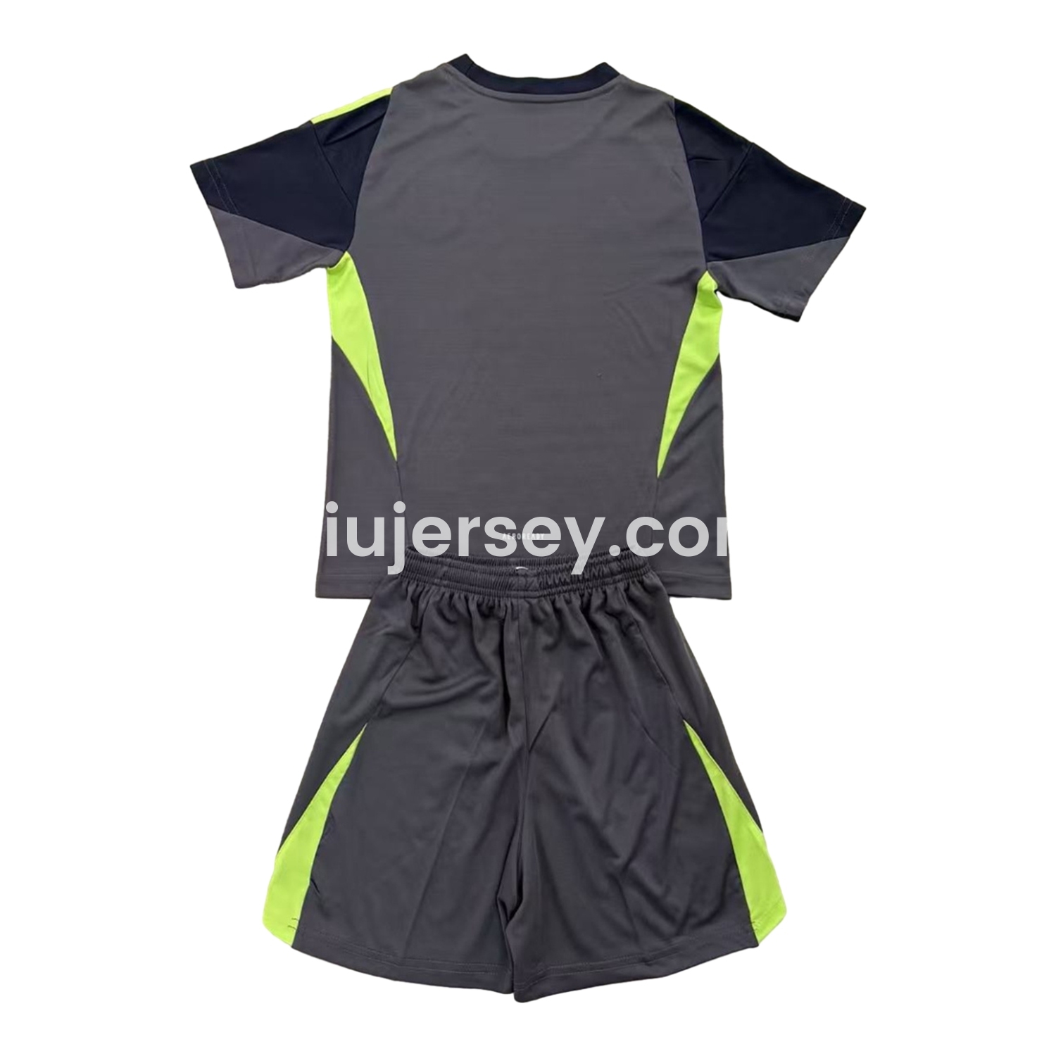 SIUjerseys-Austin 25-26 Grey Black Goalkeeper Kids Kit