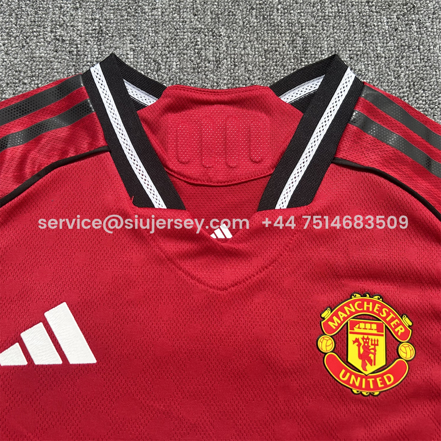 SIUjerseys-Manchester United 25-26 Home Kids Kit - Player Version