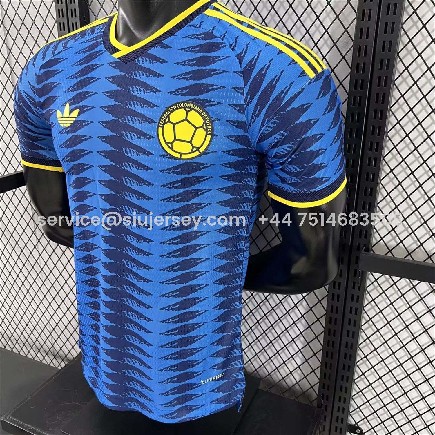 SIUjerseys-Colombia 2026 Away Blue Jersey - Player Version