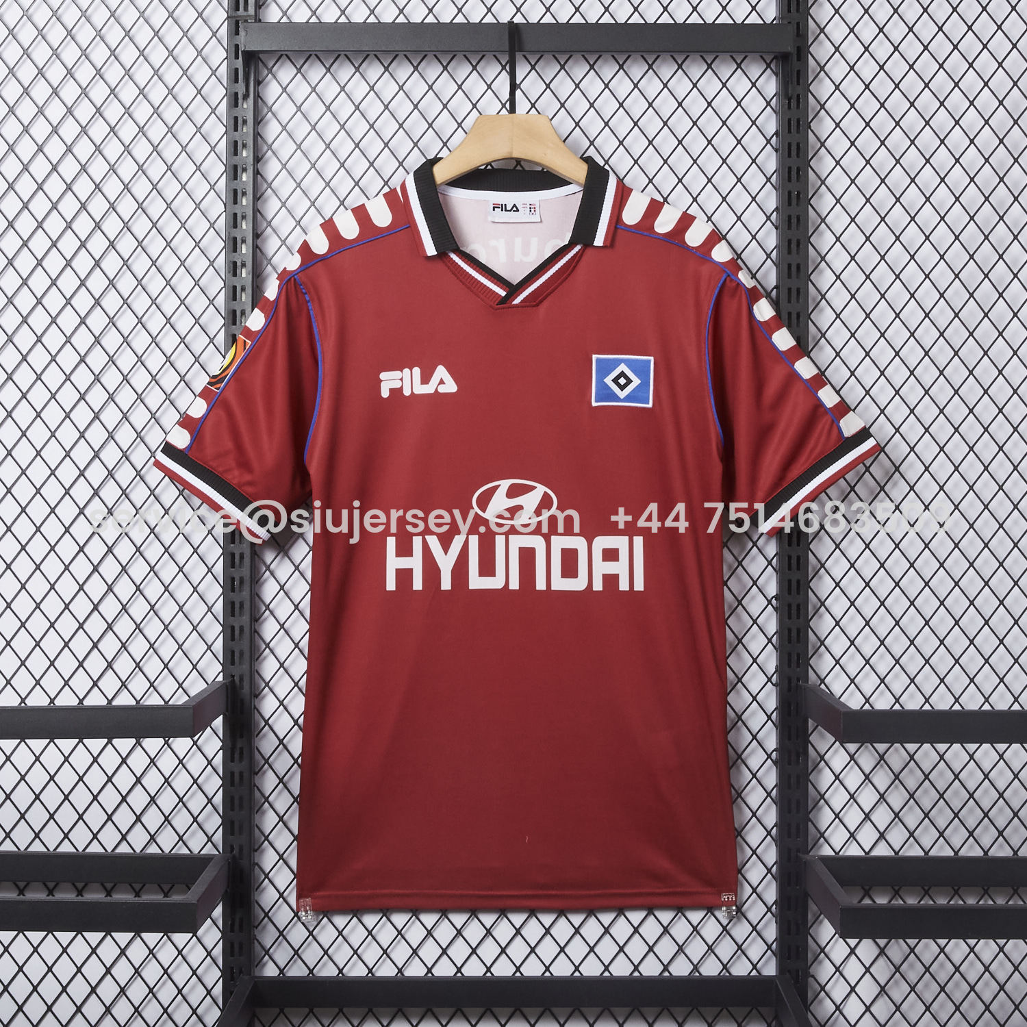 SIUjerseys-Retro Hamburger SV 1999-00 Third Red Jersey