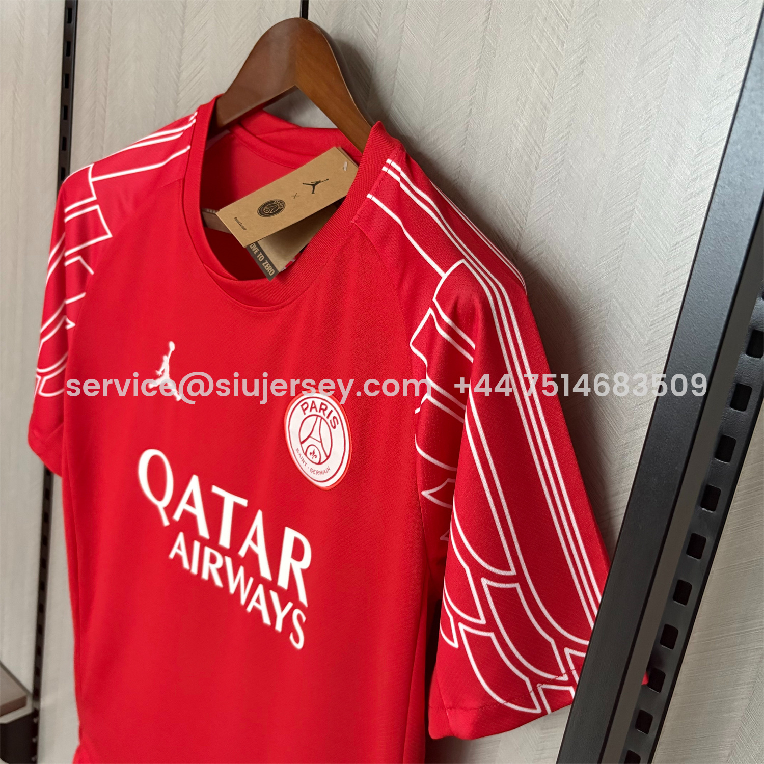 SIUjerseys-Paris Saint-Germain PSG 25-26 Red Training Jersey - Fans Version